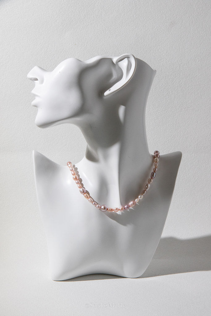First Pink — Natural Pink Seedless Freshwater Pearl Necklace