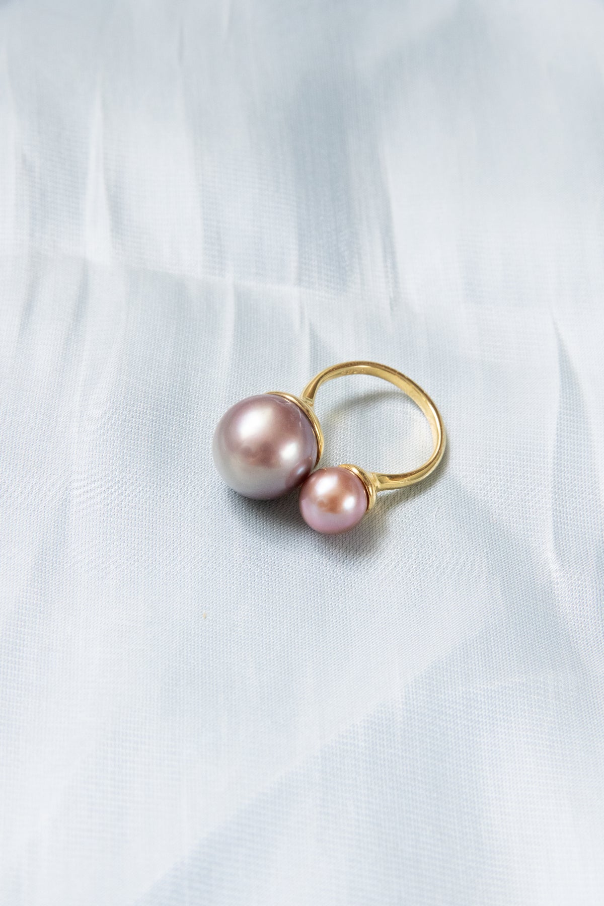 double big round pearl ring-Nr.2