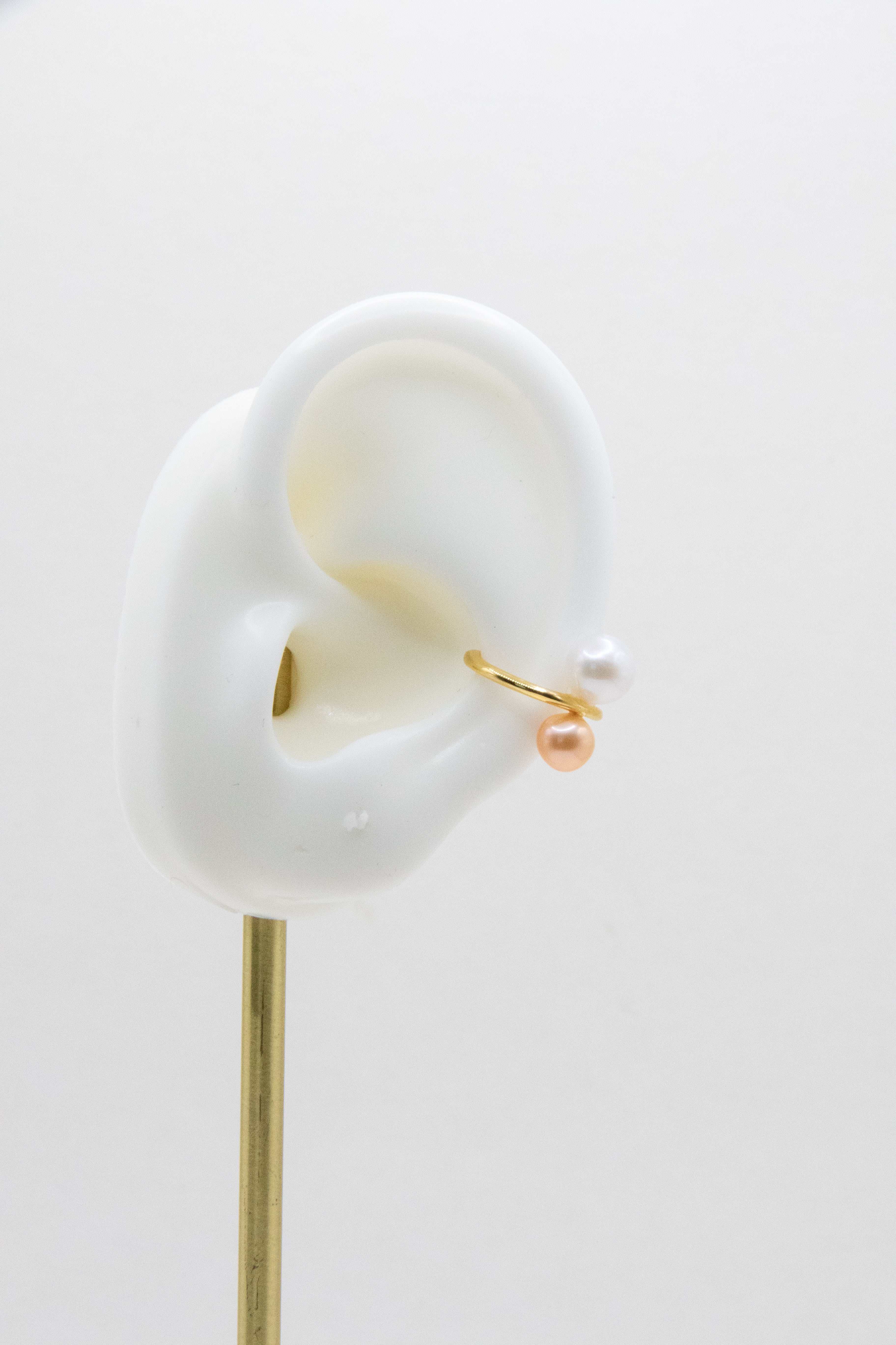 Double pearl ear Cuff-3 colors