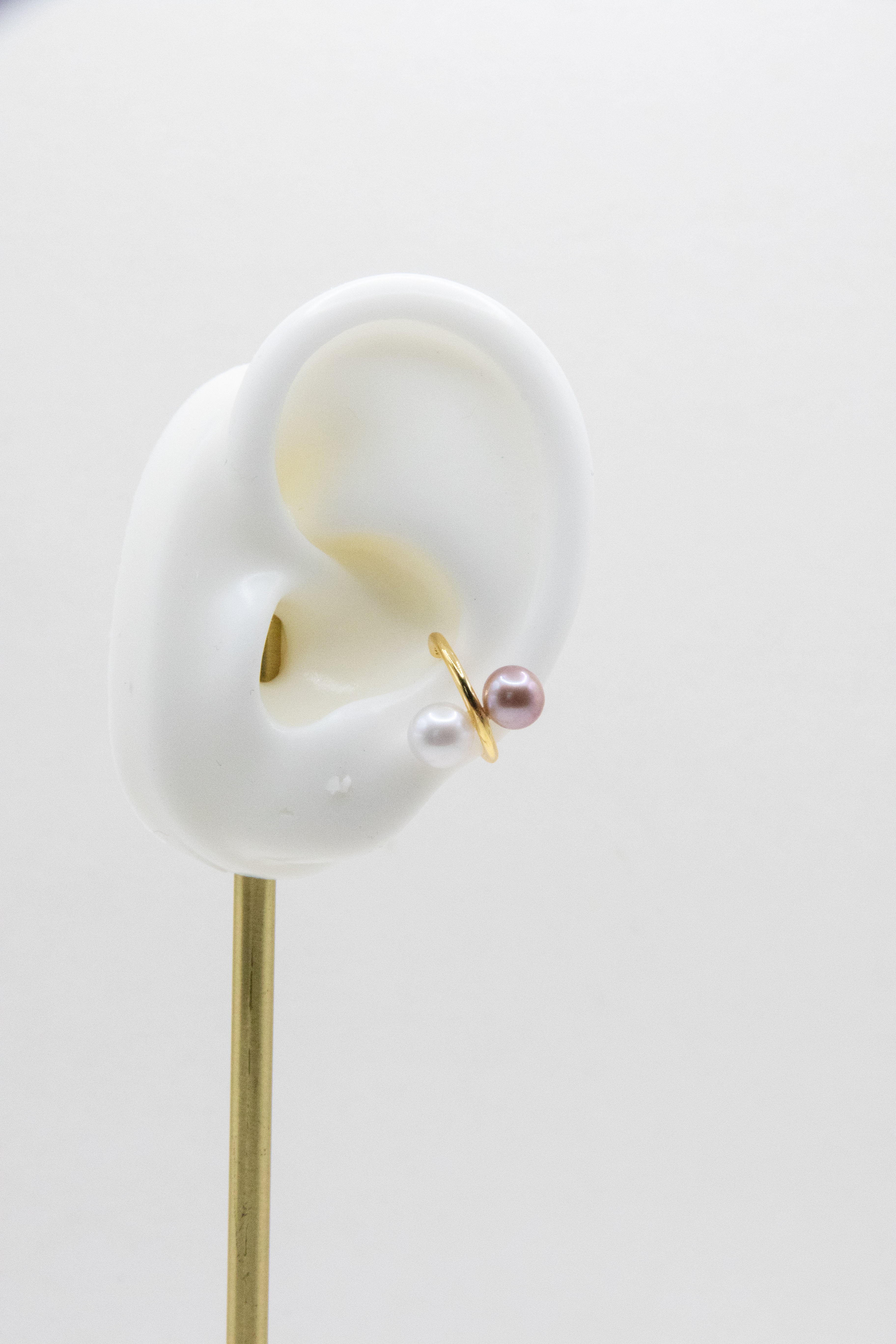 Double pearl ear Cuff-3 colors