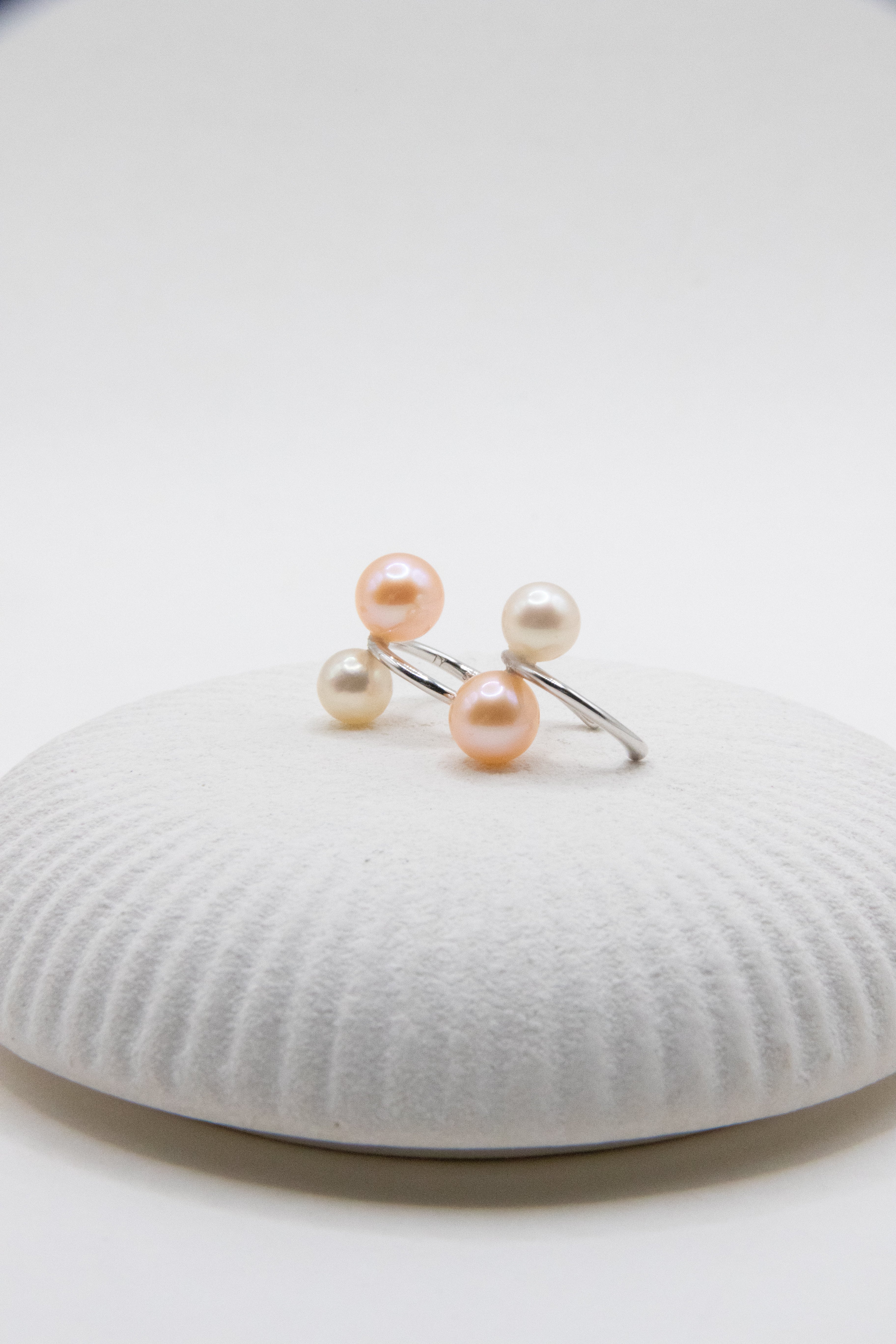 Double pearl ear Cuff-3 colors