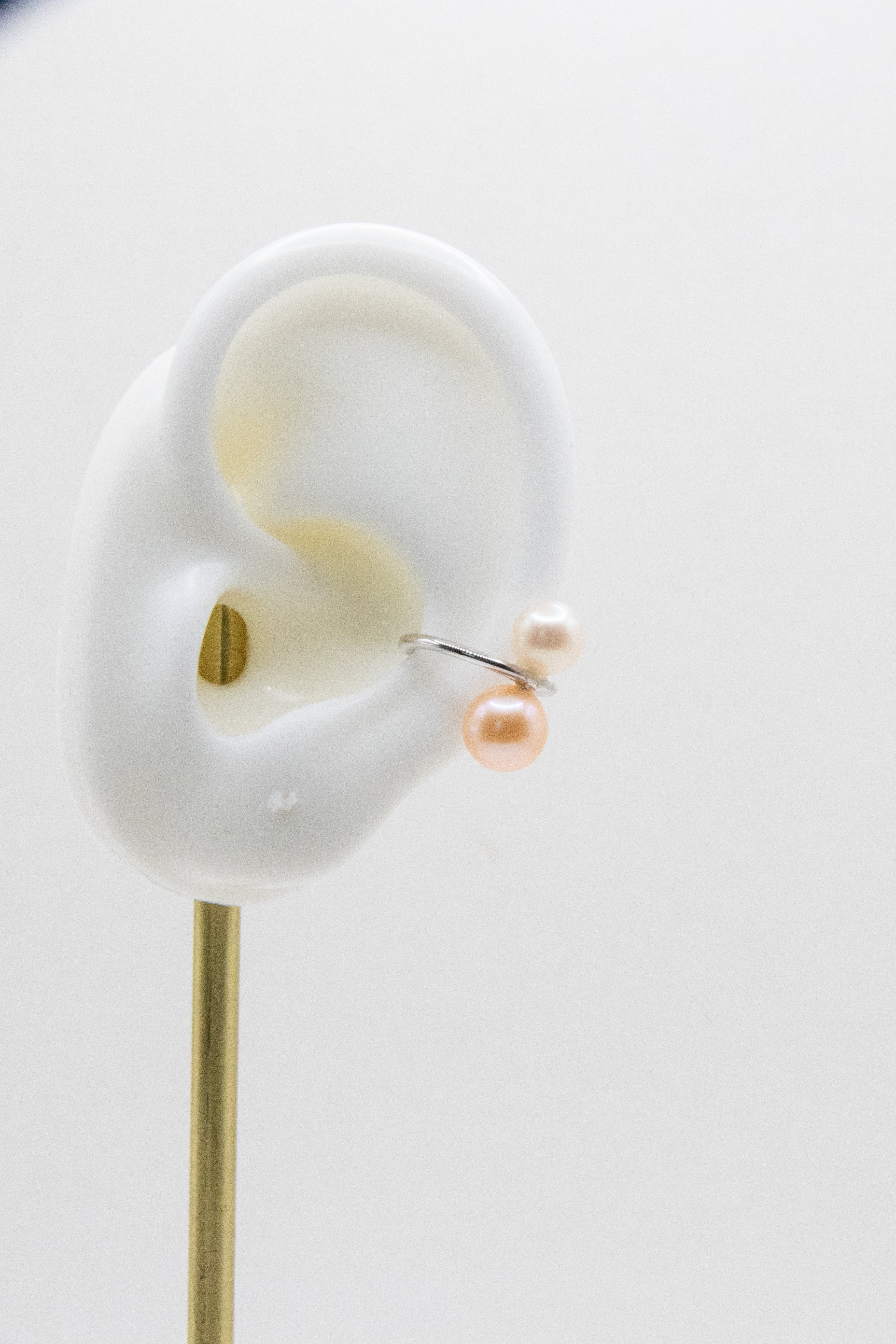 Double pearl ear Cuff-3 colors