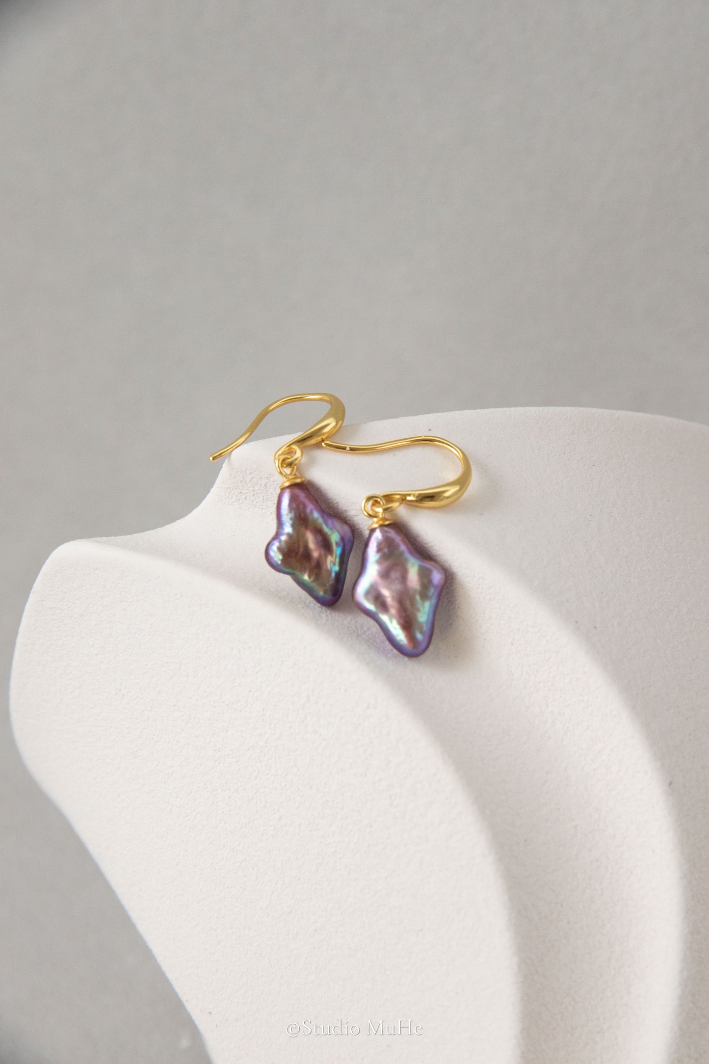 Dancing polar star earrings