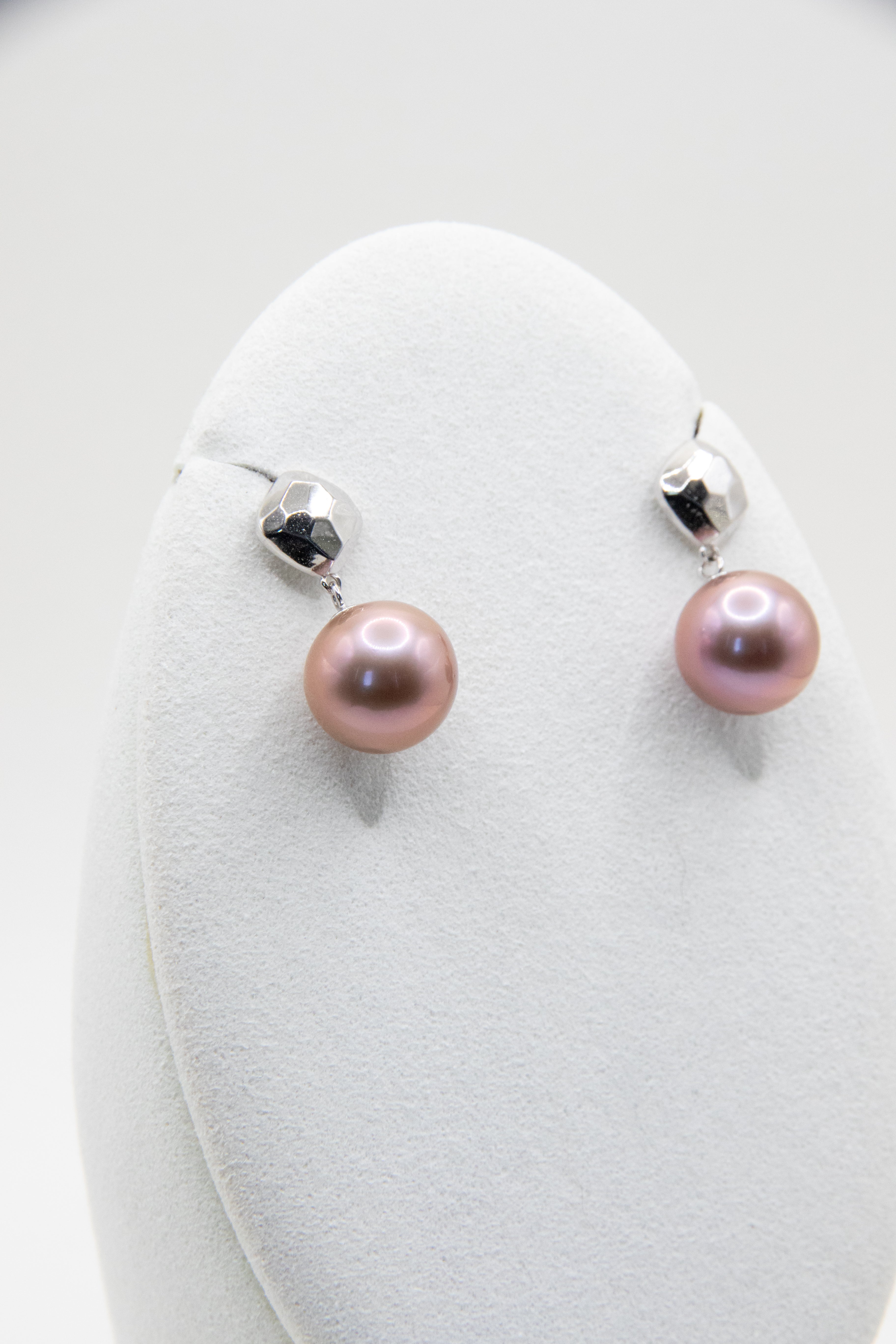 Premium Chocolate Purple Big Round Pearls