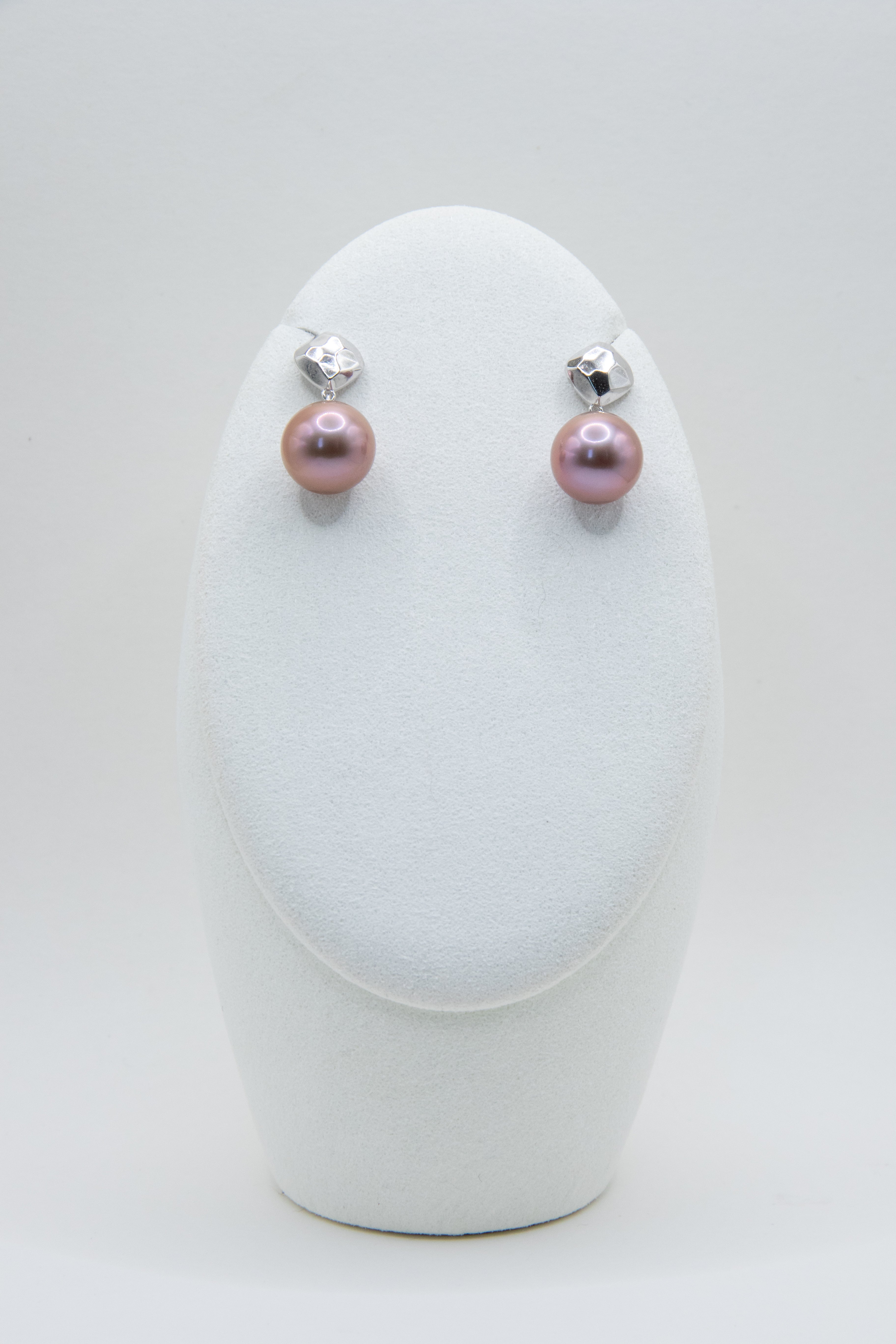 Premium Chocolate Purple Big Round Pearls