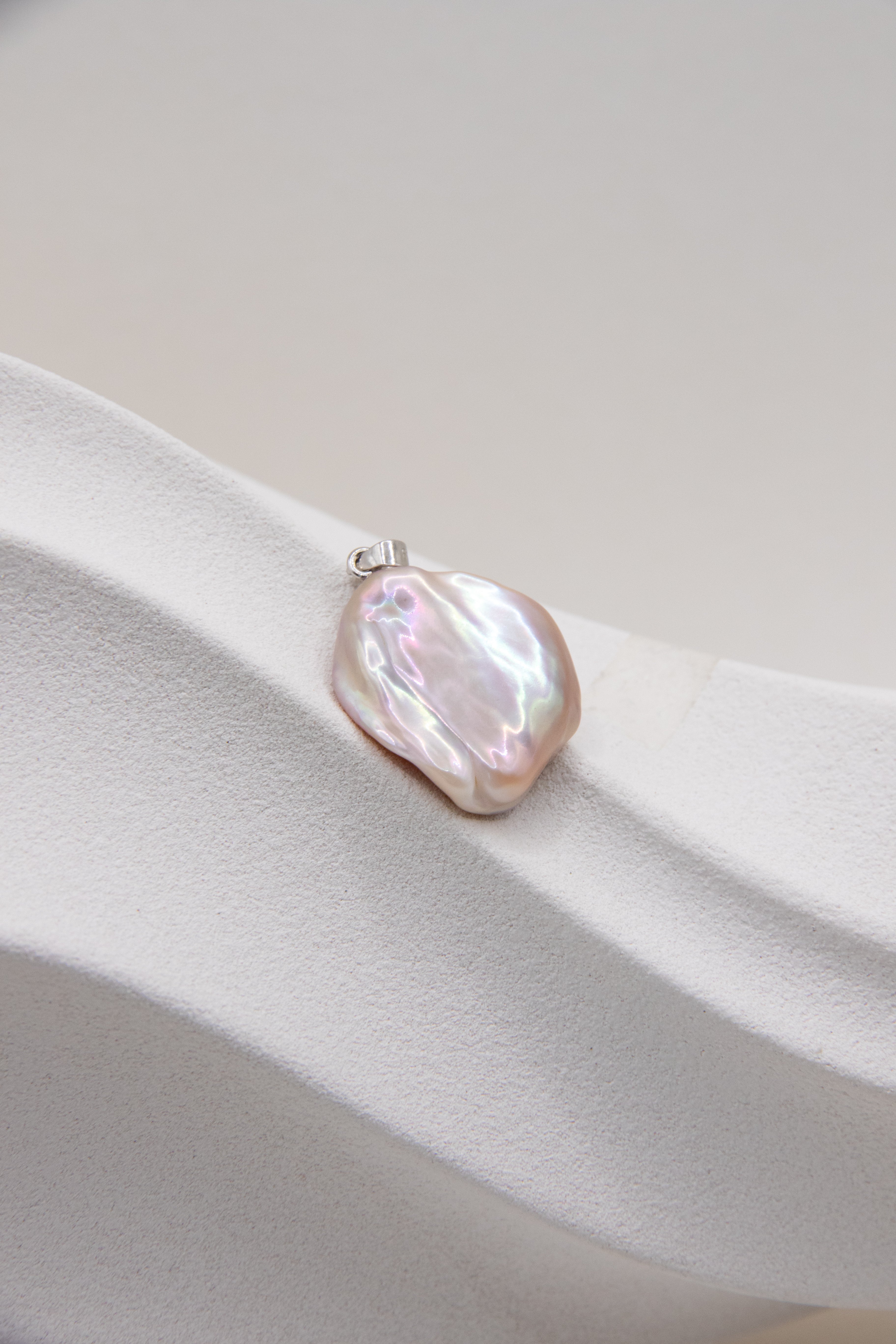 Smooth Lotus Pink Petal Pendant