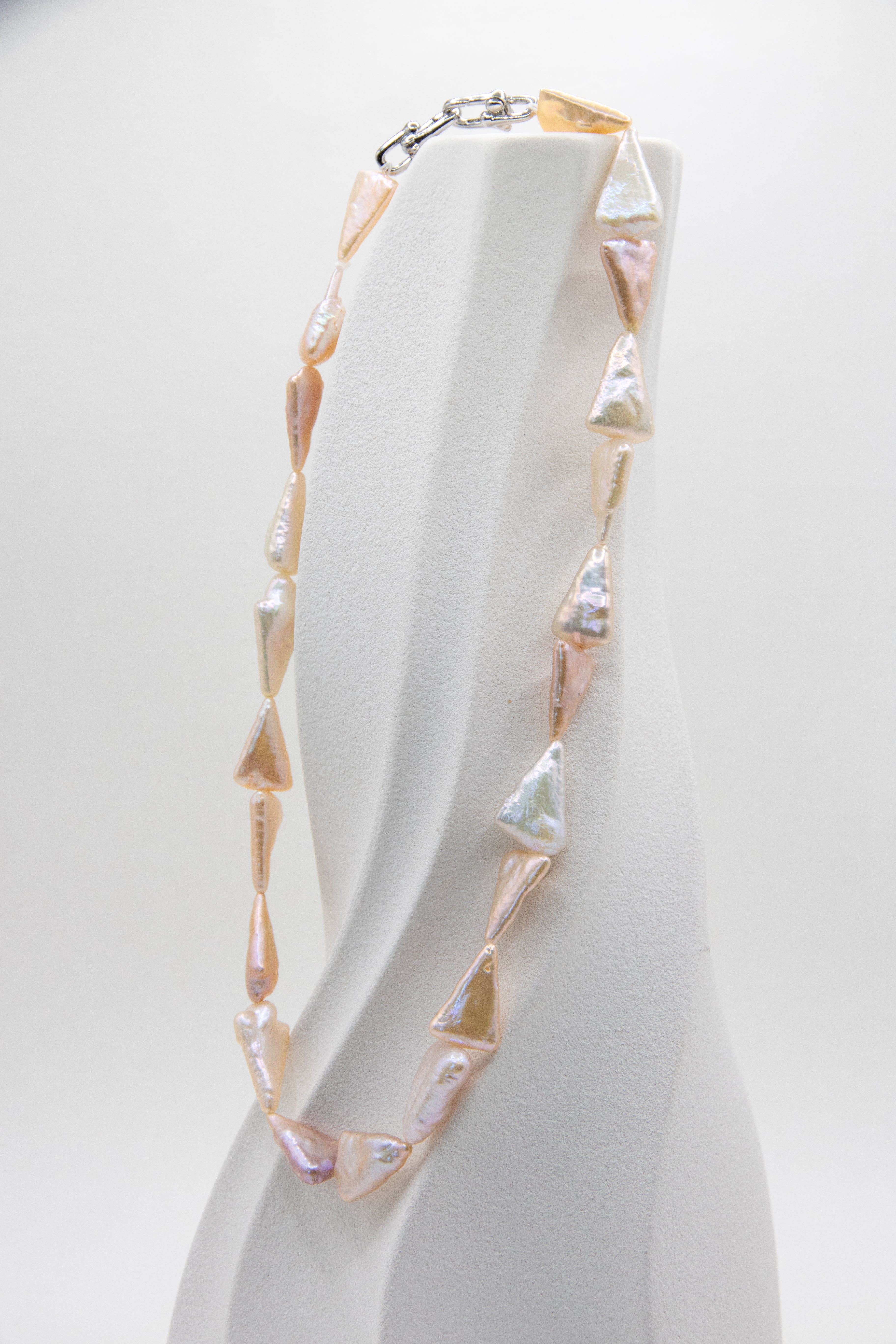 Triangle Pearl Necklaces