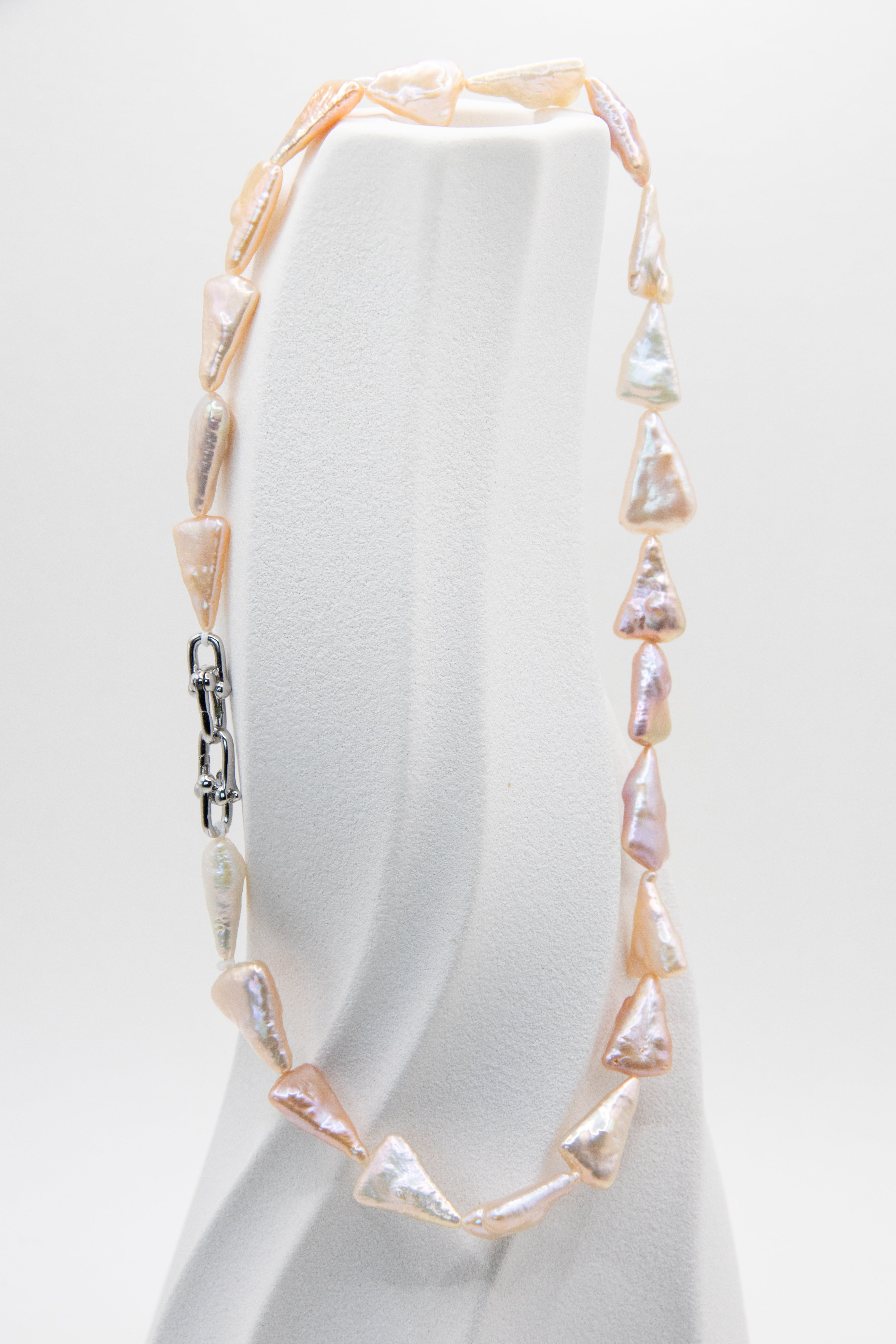 Triangle Pearl Necklaces