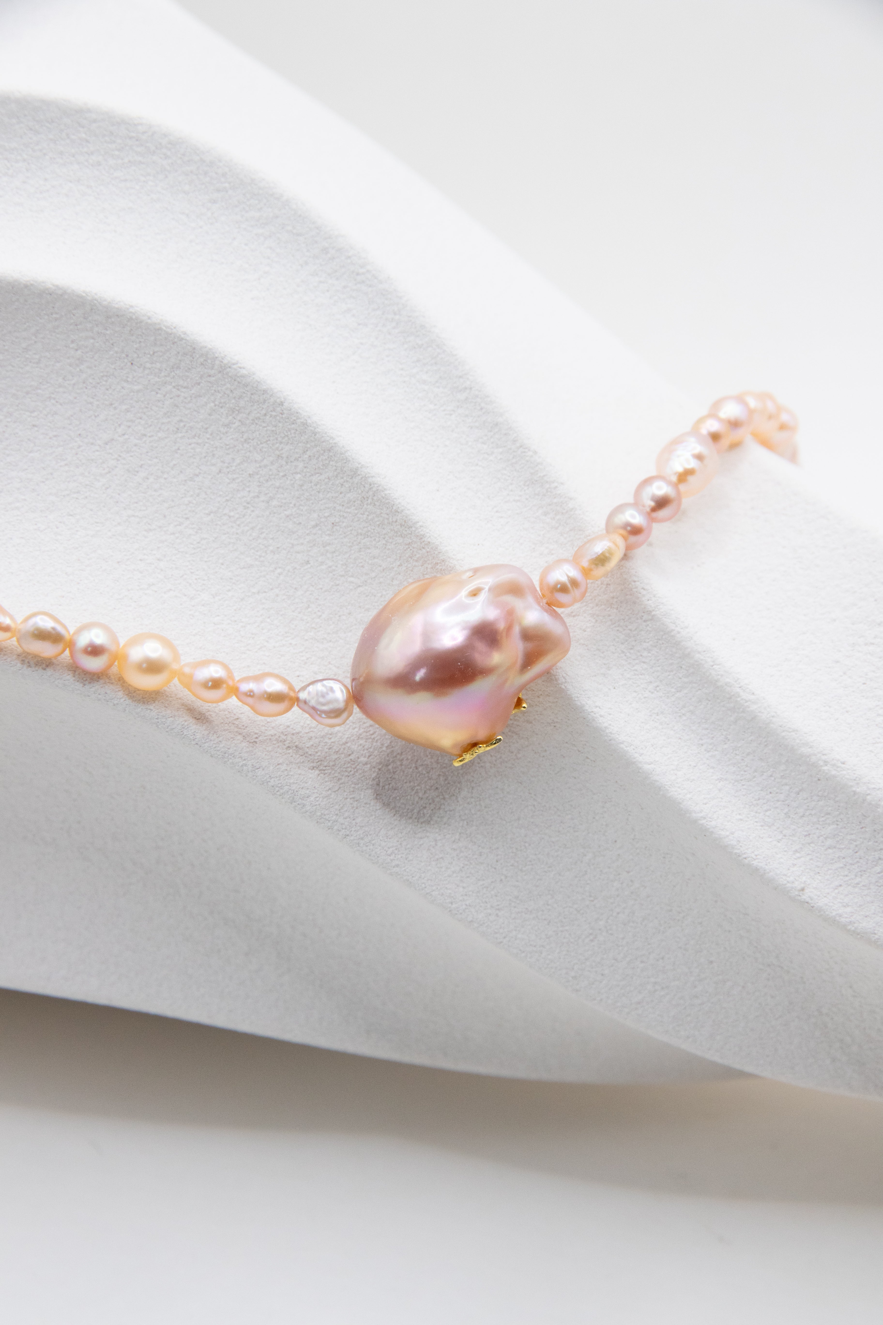 Coral Jelly Short Necklace