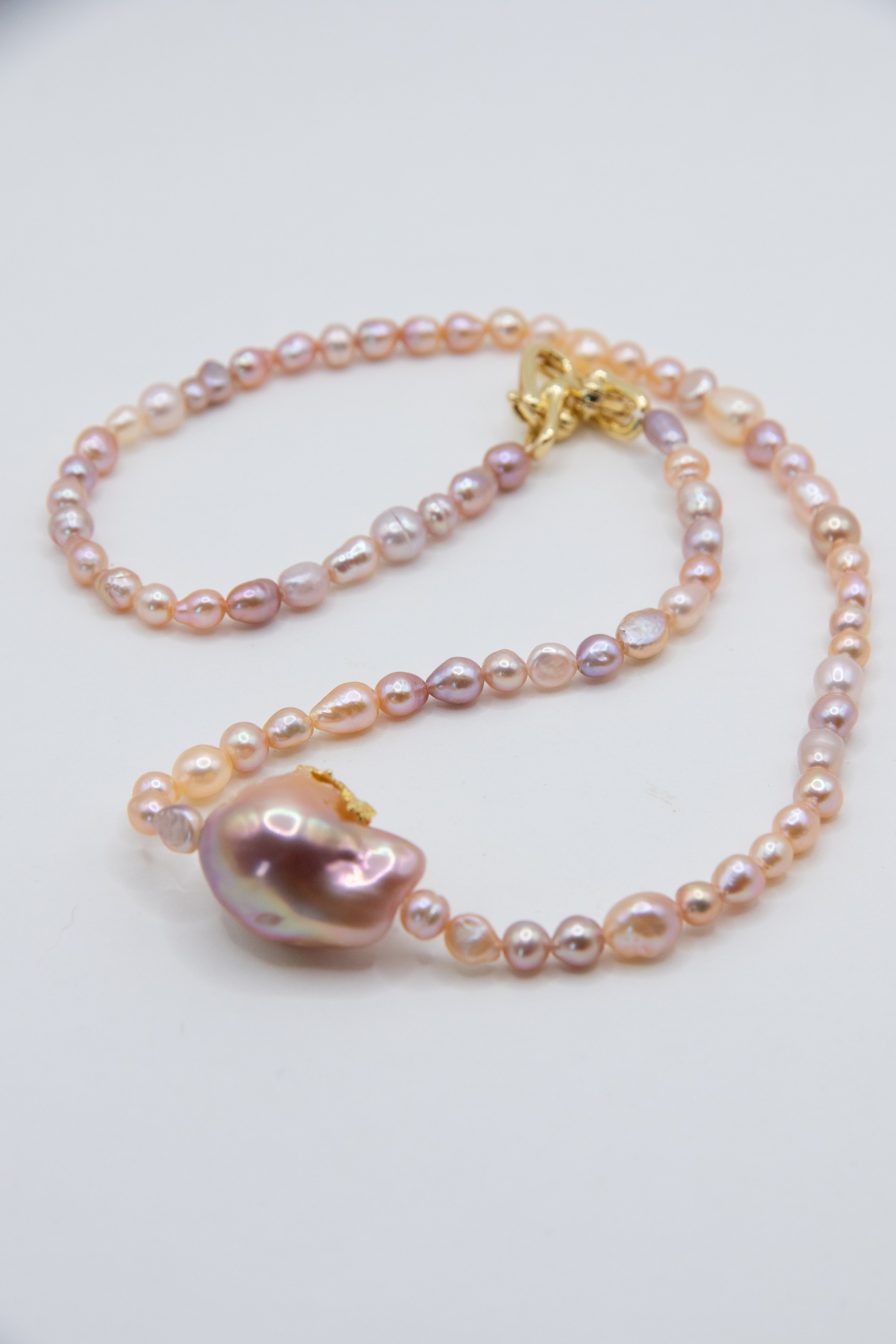 Coral Jelly Short Necklace