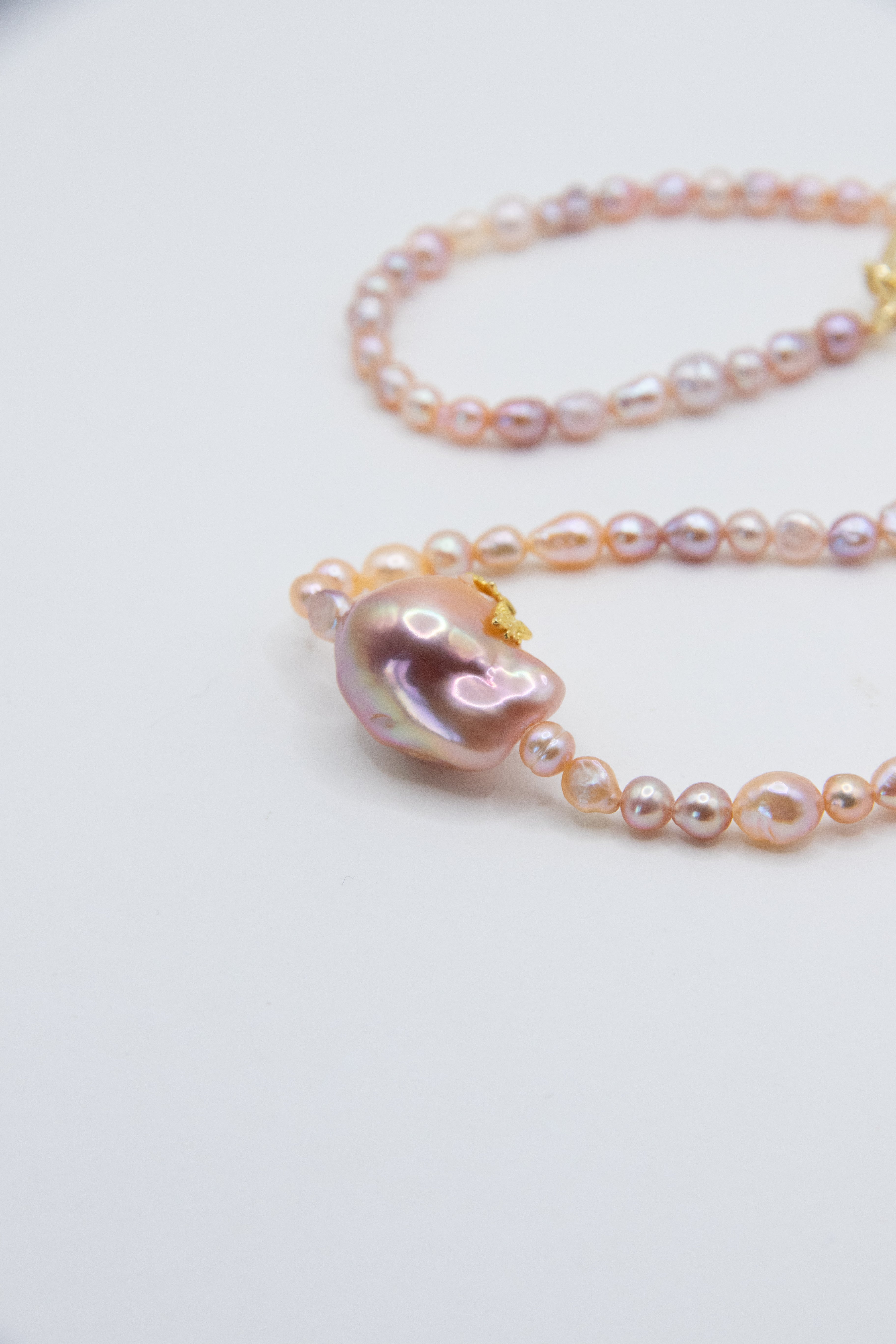 Coral Jelly Short Necklace