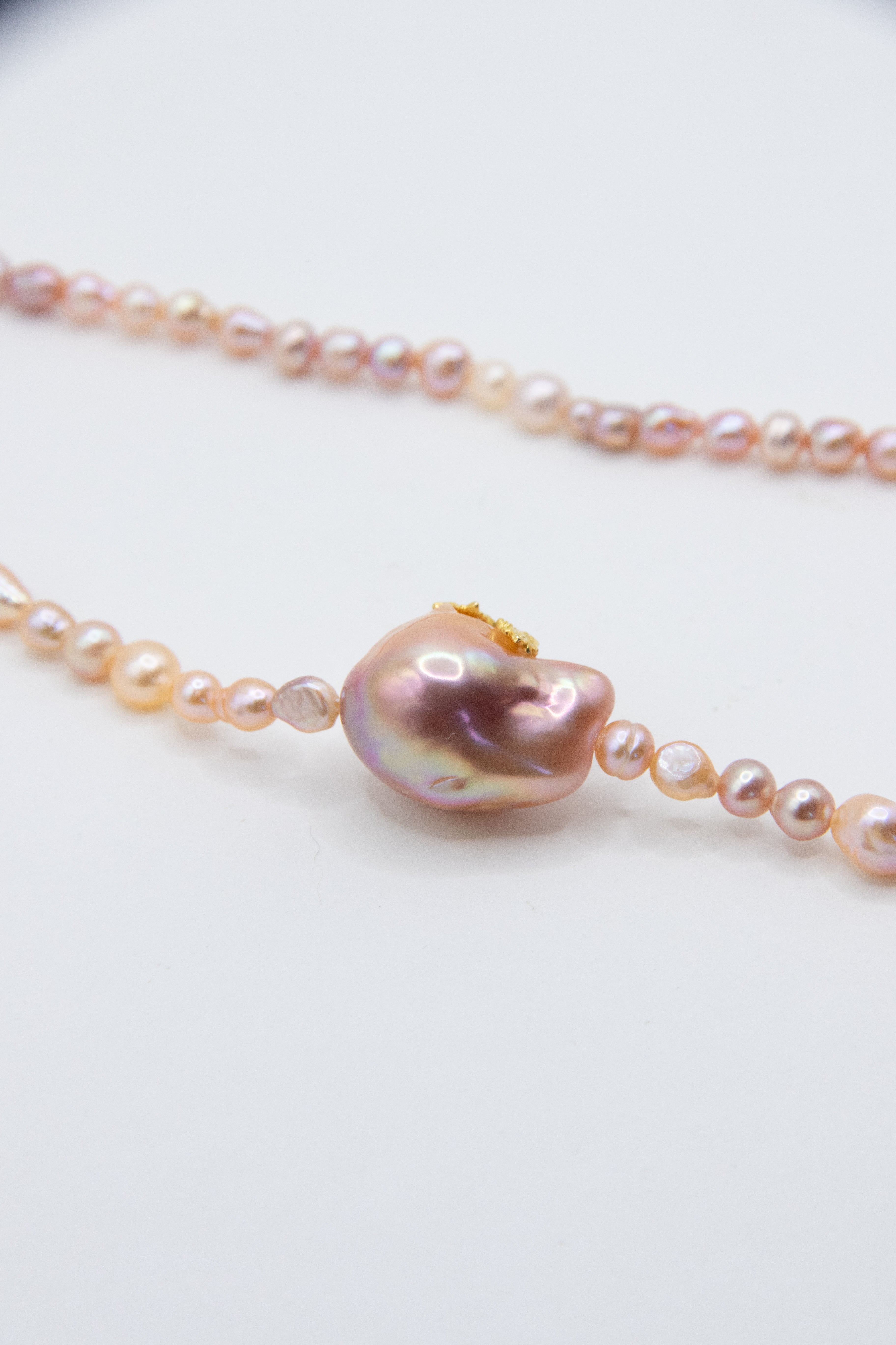 Coral Jelly Short Necklace