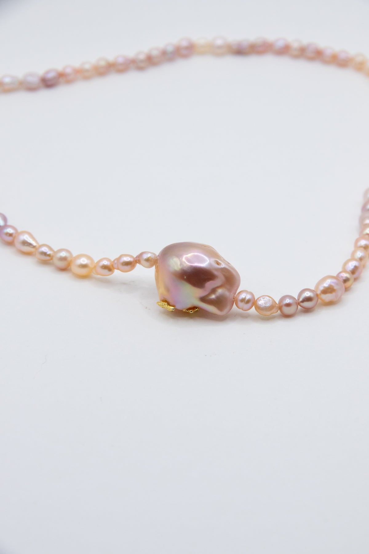 Coral Jelly Short Necklace