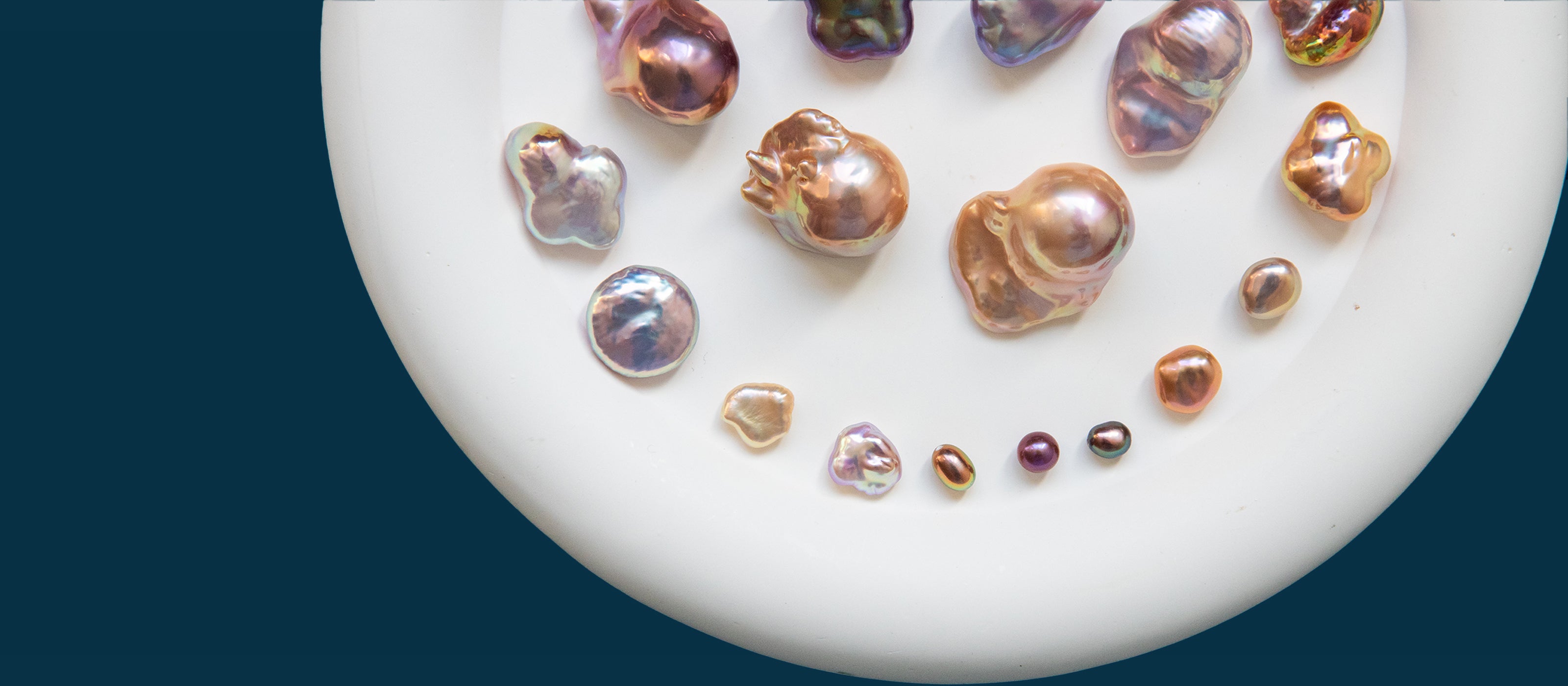 Authentic Pearls <br> Radiant Colors