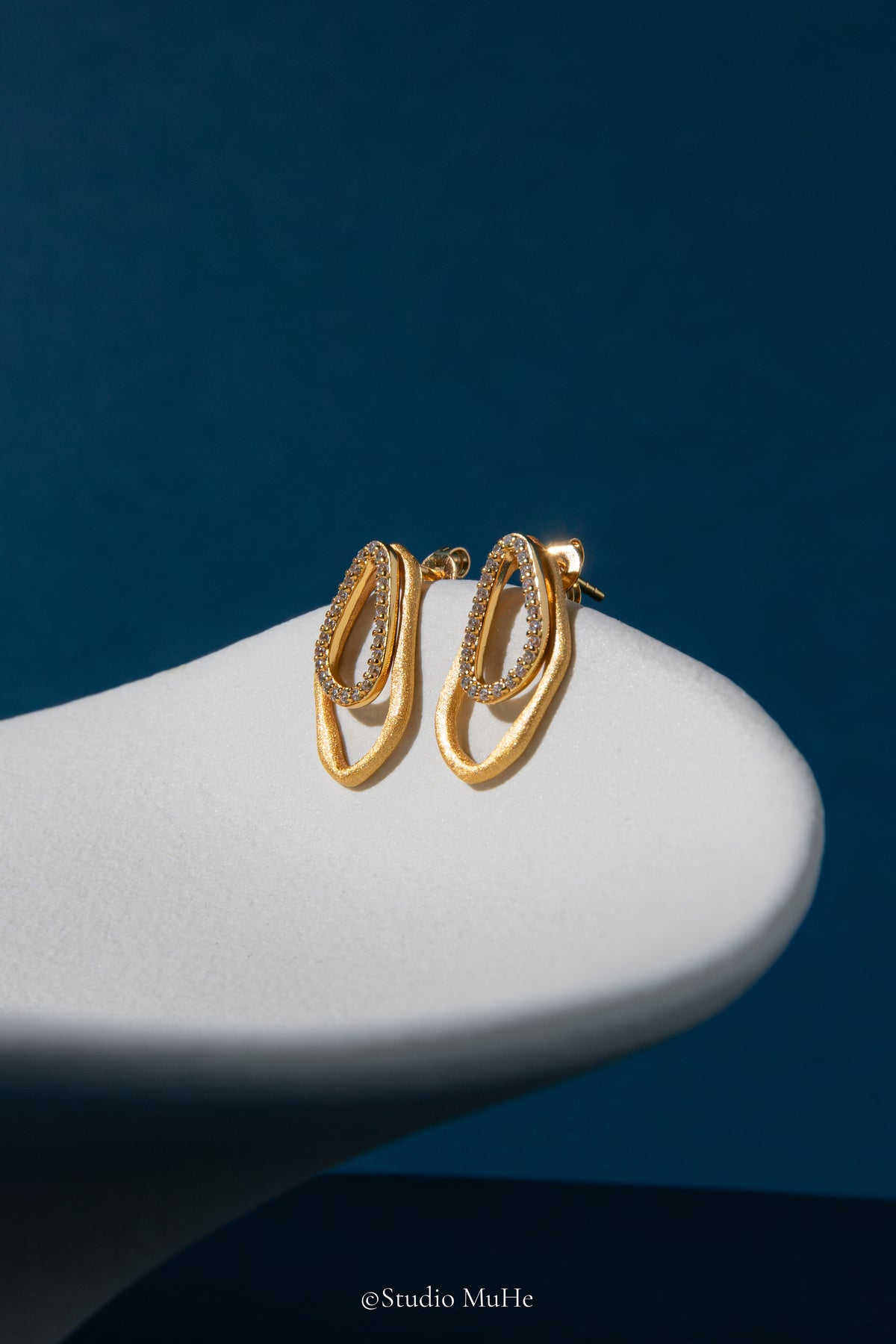 Golden Layers — Detachable Gold-Plated Sterling Silver Earring Jackets