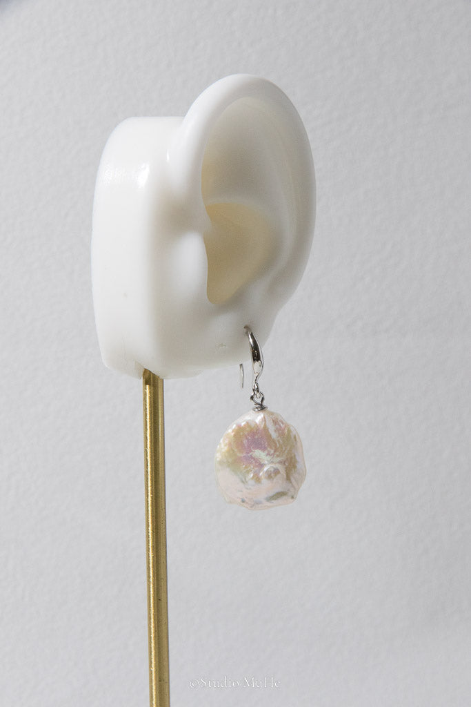 White Petals — White Petal Freshwater Pearl Drop Earrings
