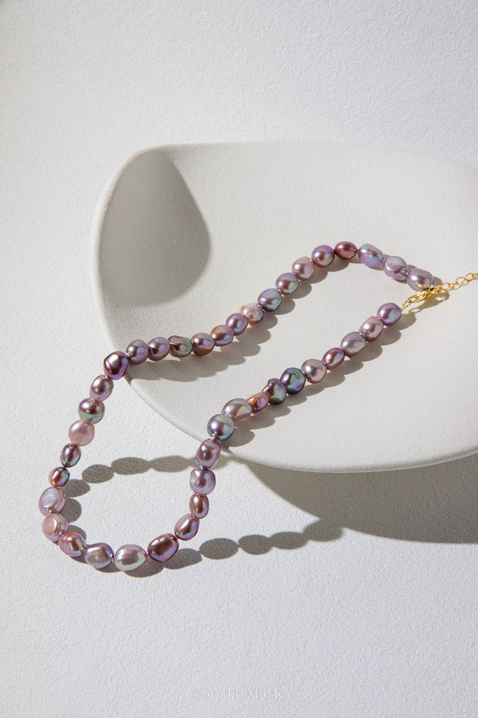 Dancing Pebbles — Natural Colour Seedless Freshwater Pearl Necklace