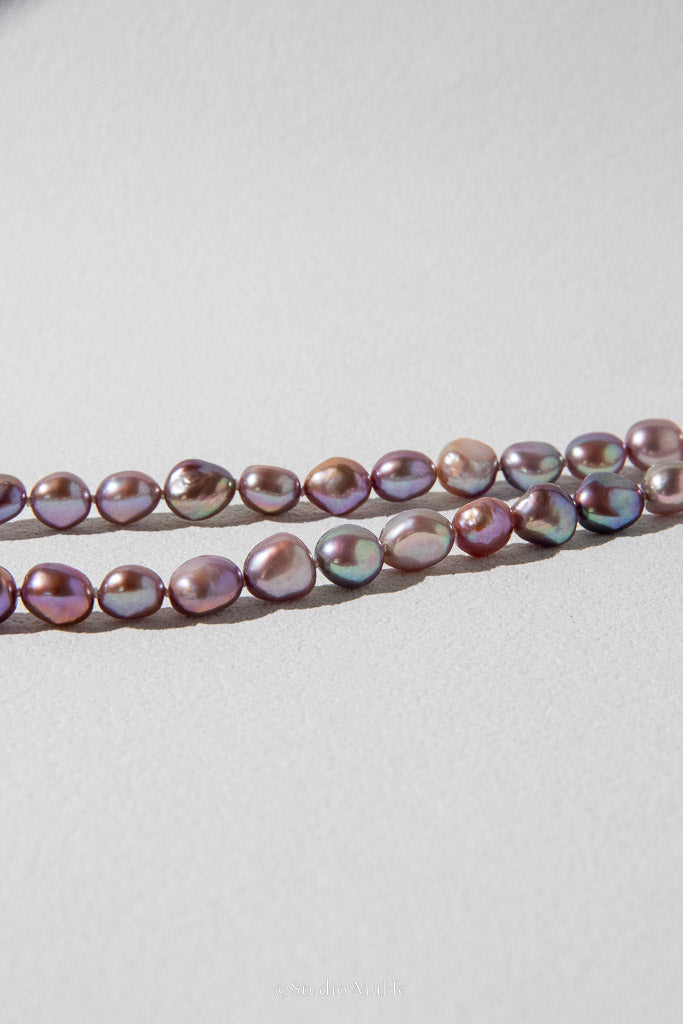 Dancing Pebbles — Natural Colour Seedless Freshwater Pearl Necklace