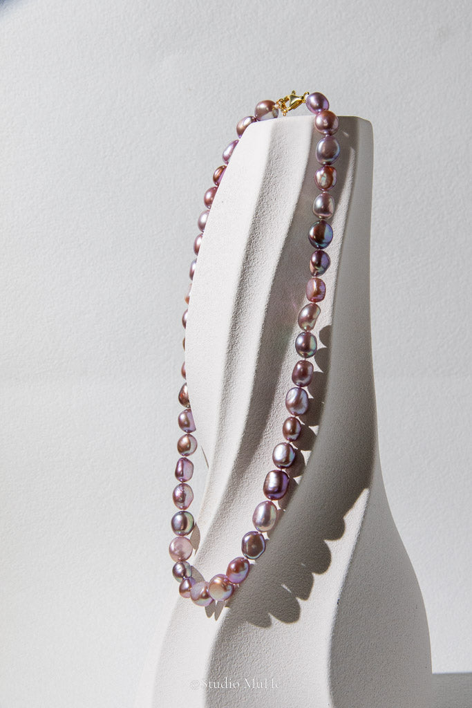 Dancing Pebbles — Natural Colour Seedless Freshwater Pearl Necklace