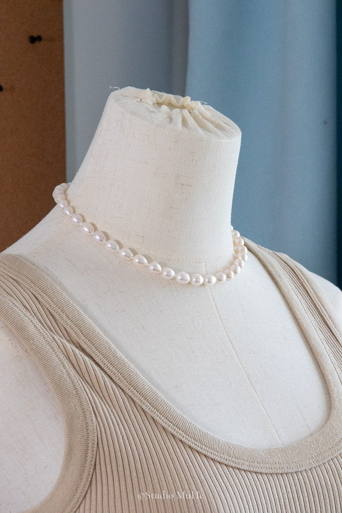Beauty’s Tears — Natural Drop Freshwater Pearl Necklace