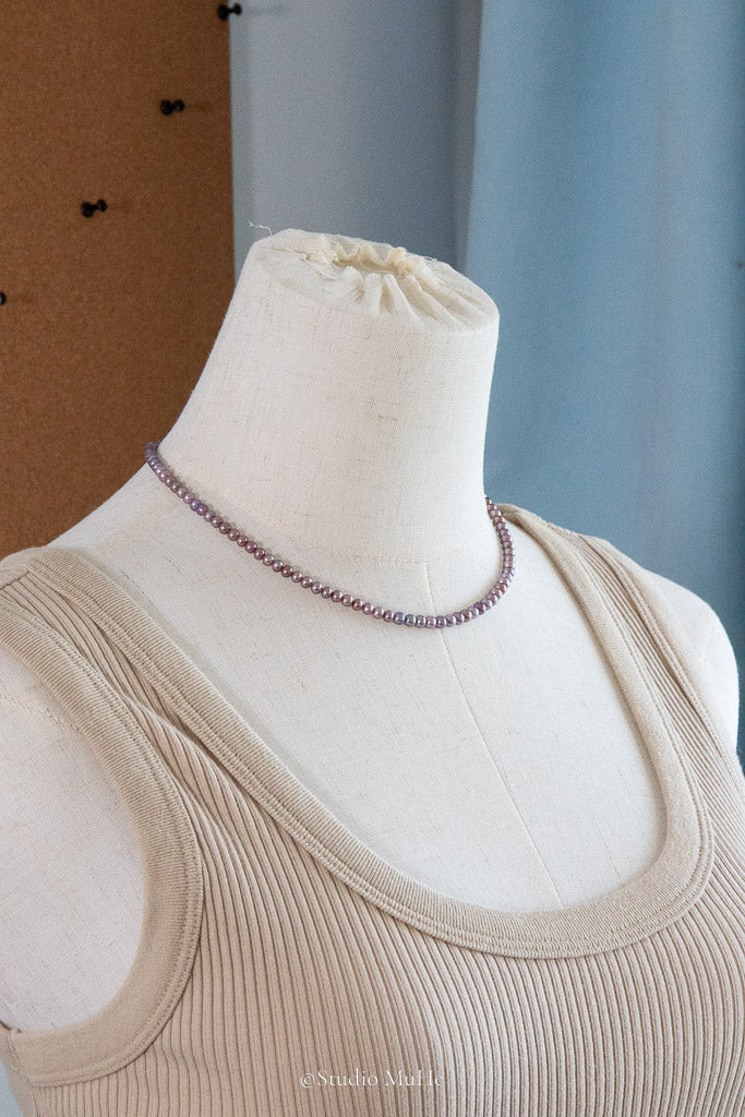 Everyday Purple — Natural Purple Freshwater Pearl Necklace