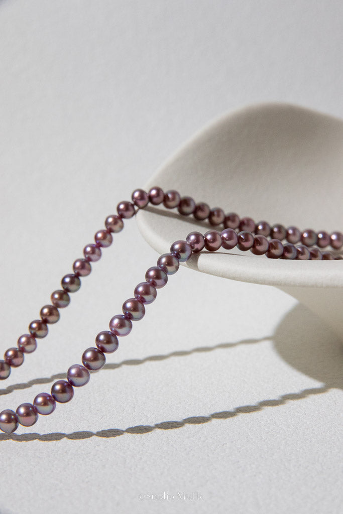 Everyday Purple — Natural Purple Freshwater Pearl Necklace