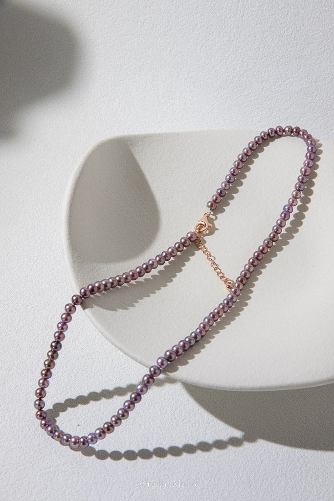 Everyday Purple — Natural Purple Freshwater Pearl Necklace