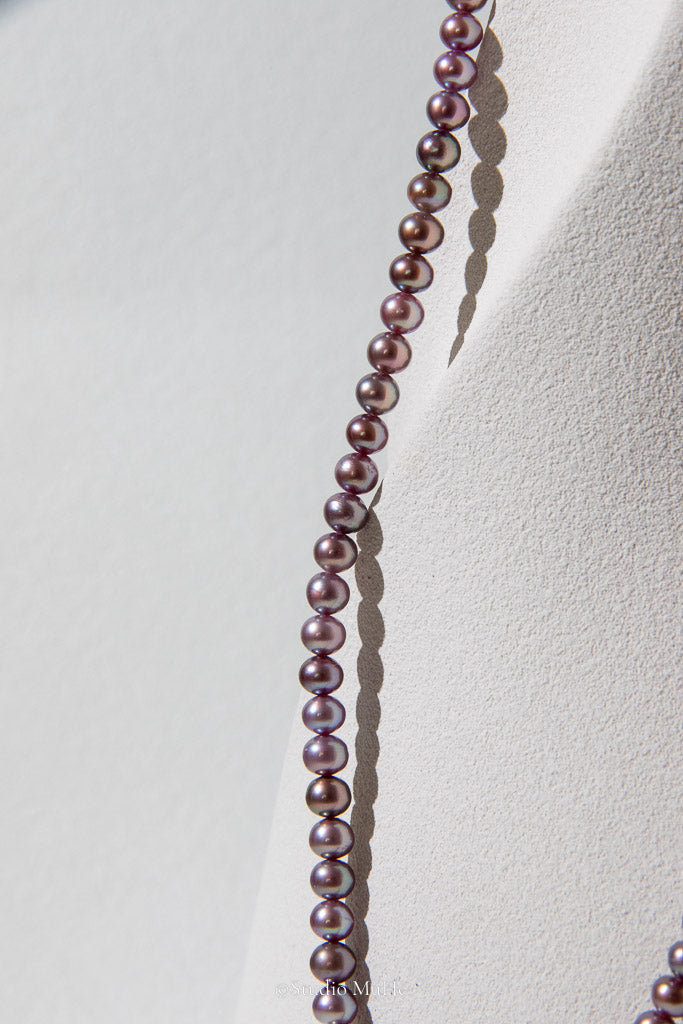 Everyday Purple — Natural Purple Freshwater Pearl Necklace