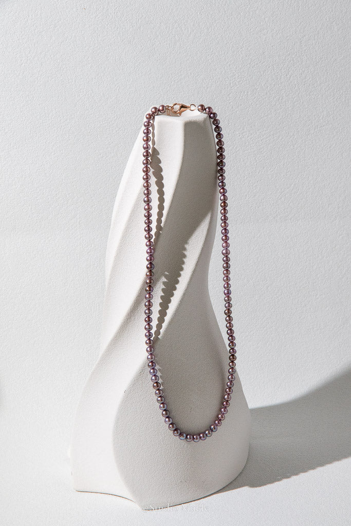 Everyday Purple — Natural Purple Freshwater Pearl Necklace