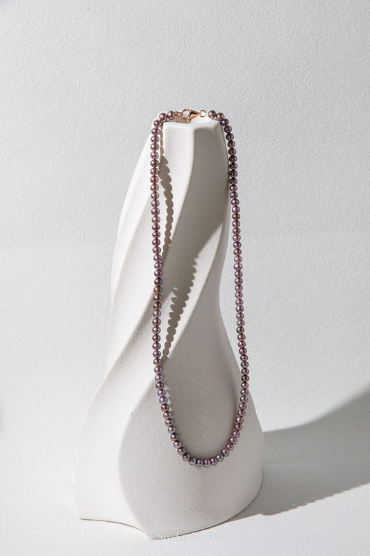 Everyday Purple — Natural Purple Freshwater Pearl Necklace