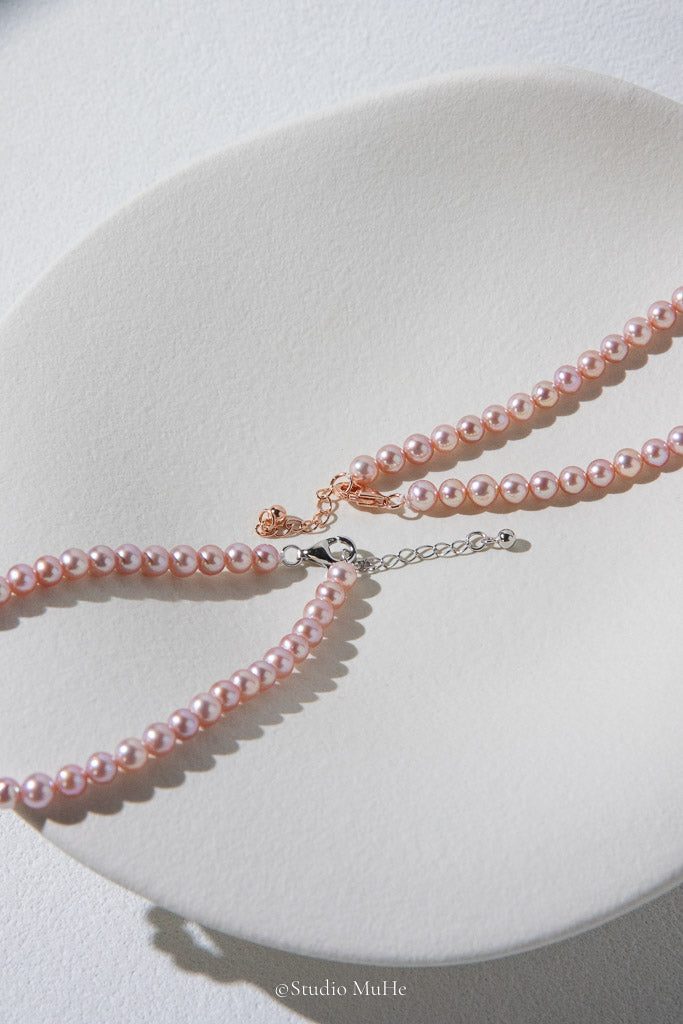 Perfect Peach — Top Quality Natural Pink Freshwater Pearl Bracelet