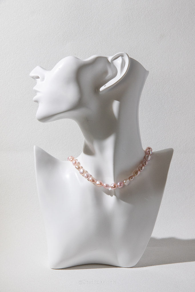 Dancing Pebbles — Natural Colour Seedless Freshwater Pearl Necklace