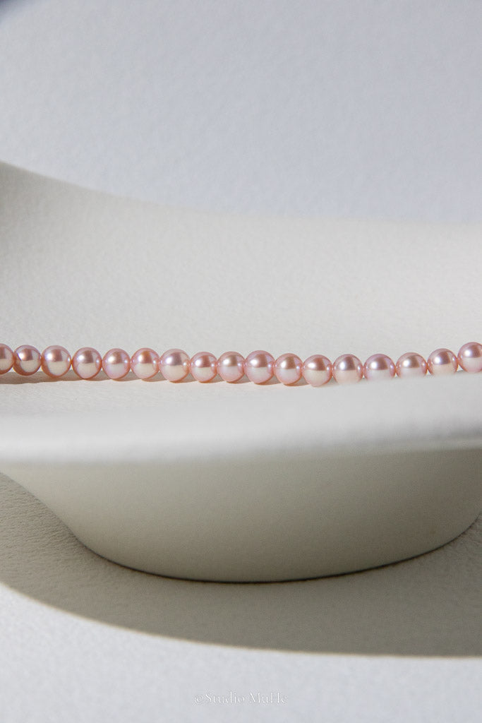 Perfect Peach — Top Quality Natural Pink Freshwater Pearl Bracelet