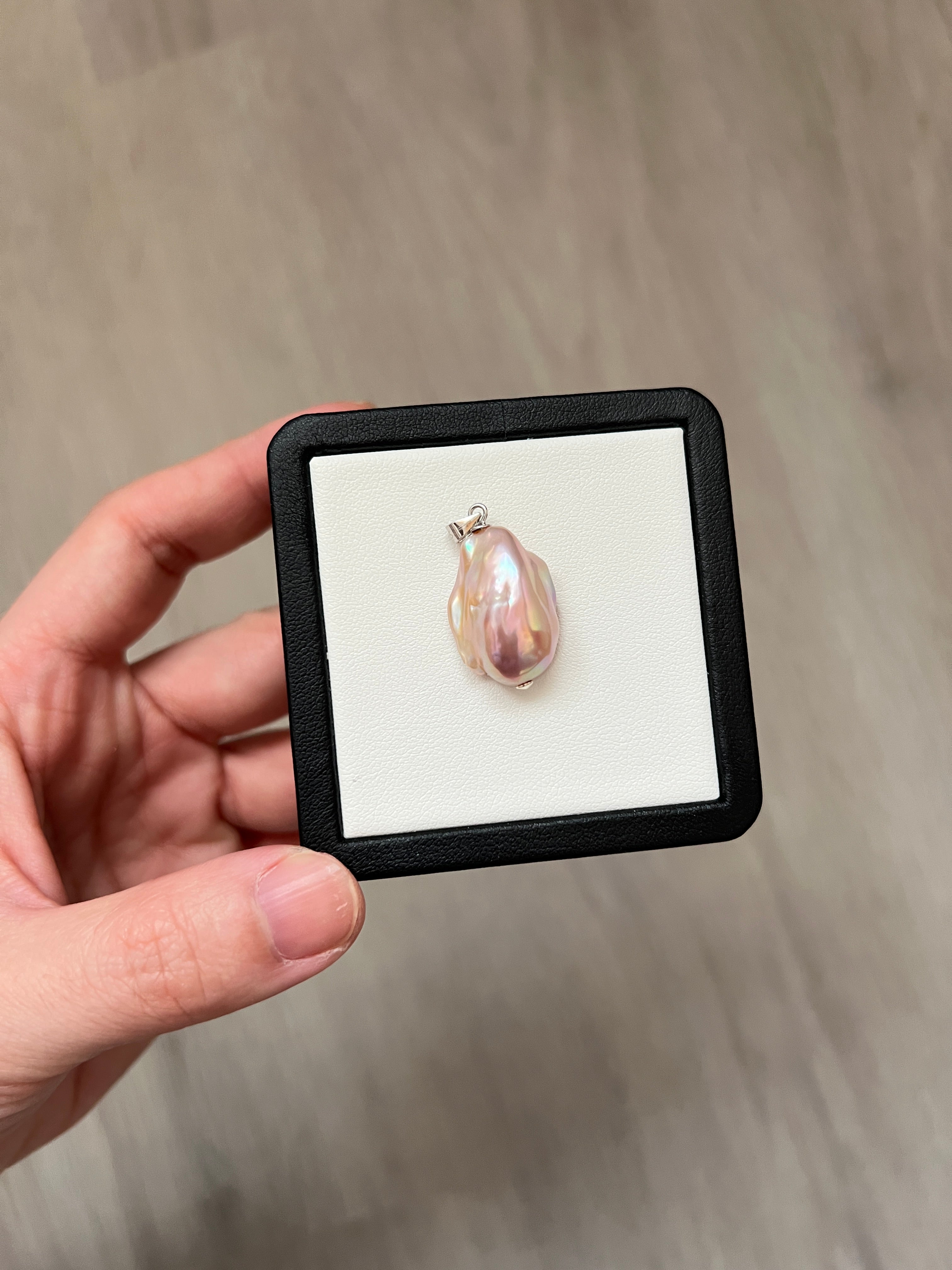 sweet rainbow luster candy pearl pendant