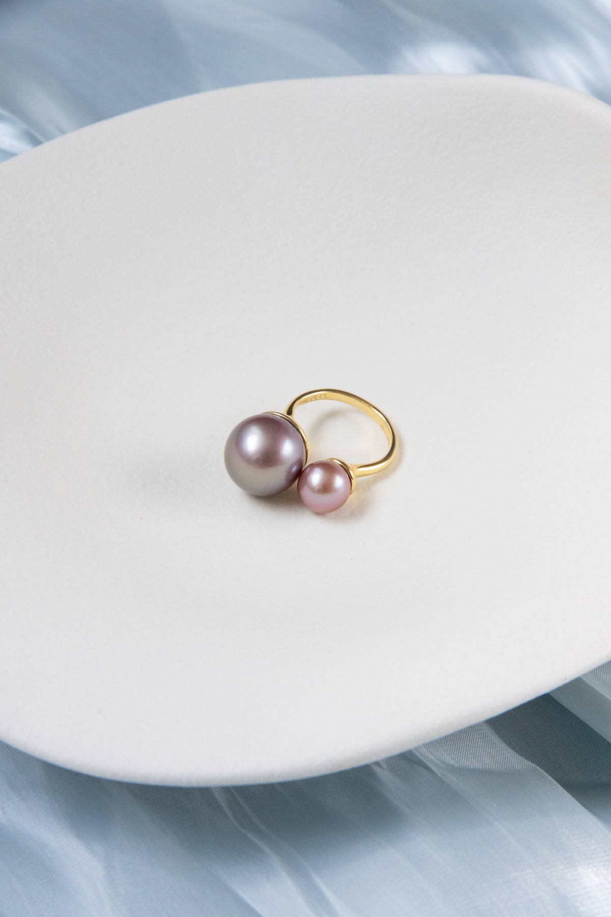 double big round pearl ring-Nr.2