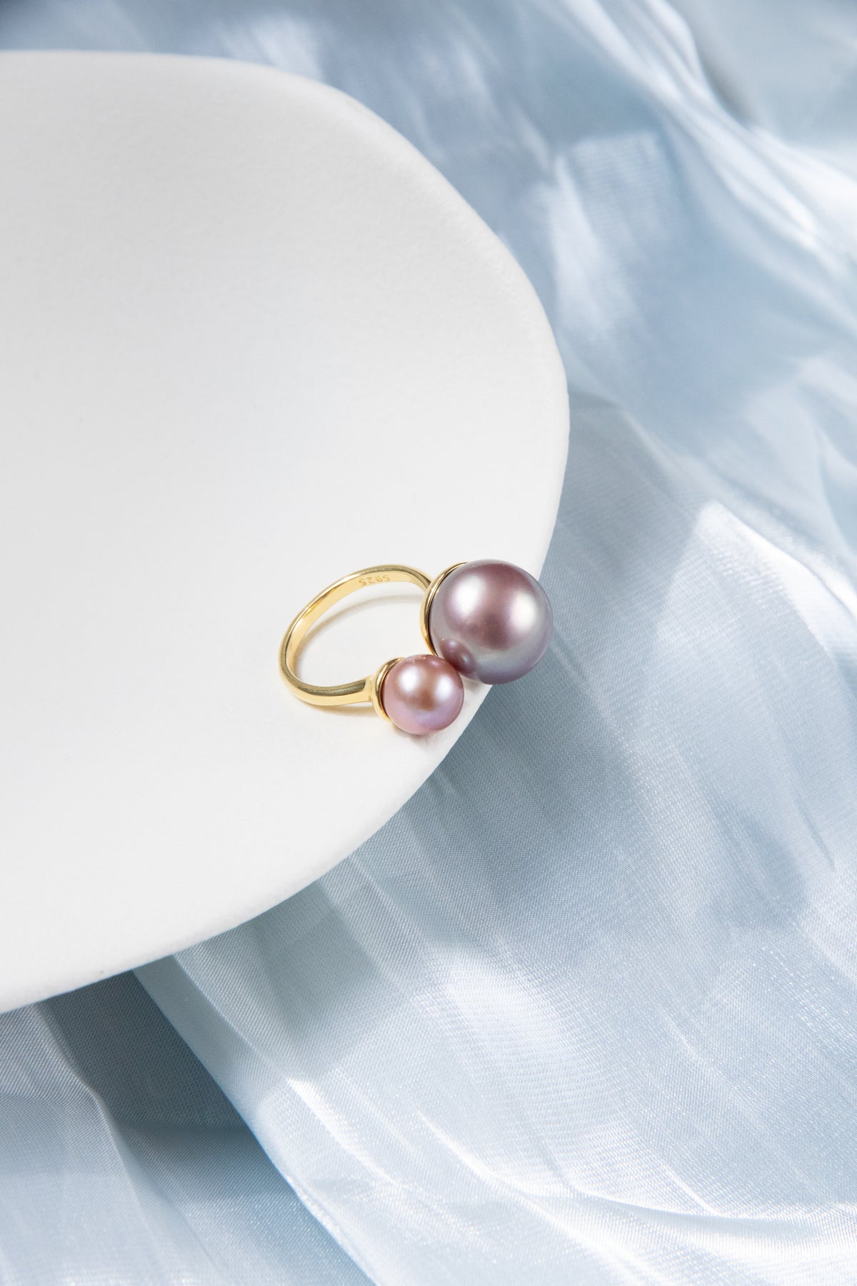 double big round pearl ring-Nr.2