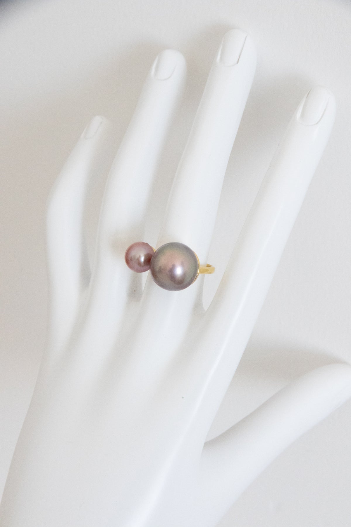 double big round pearl ring-Nr.2