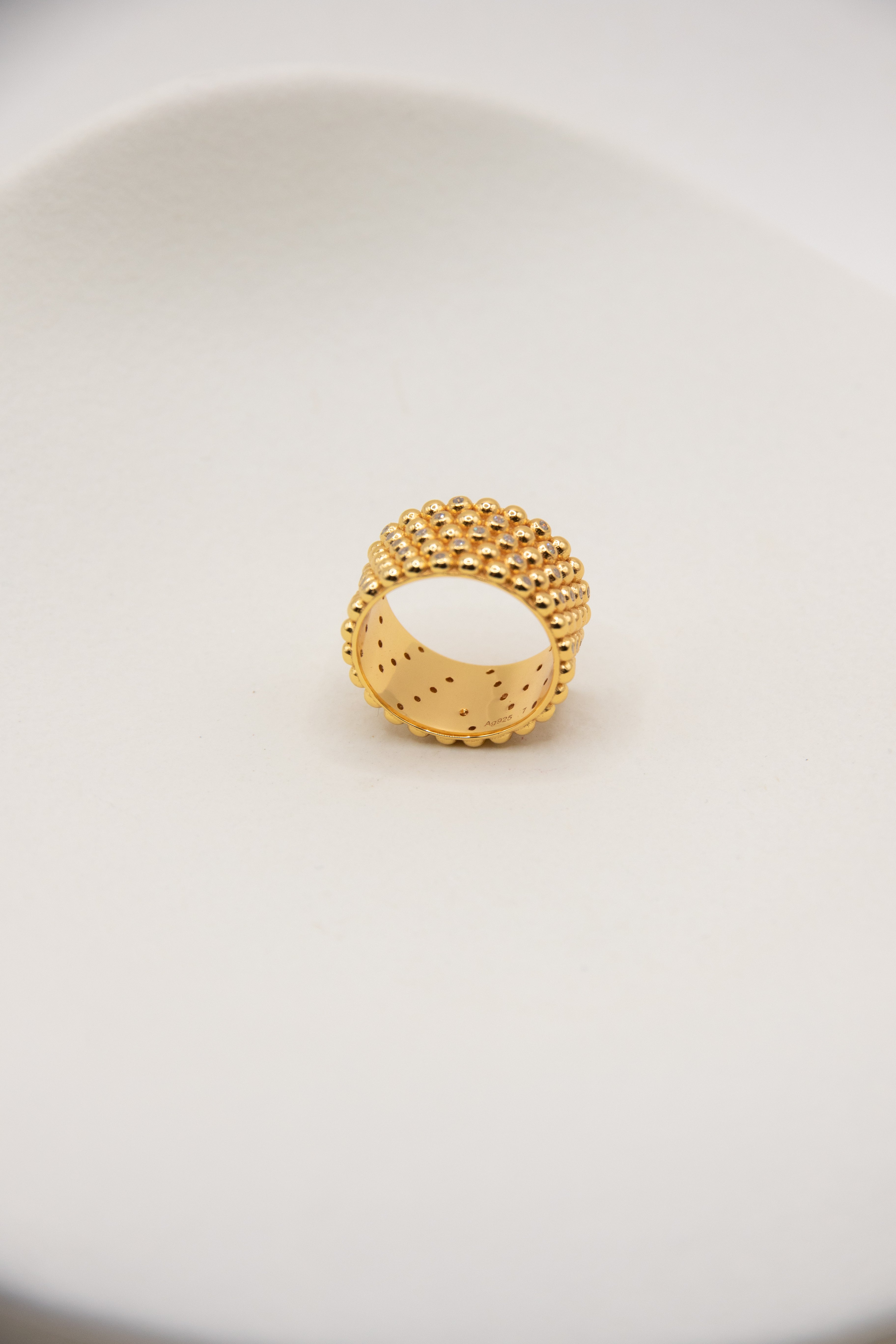 V-Ring with fancy beads.
