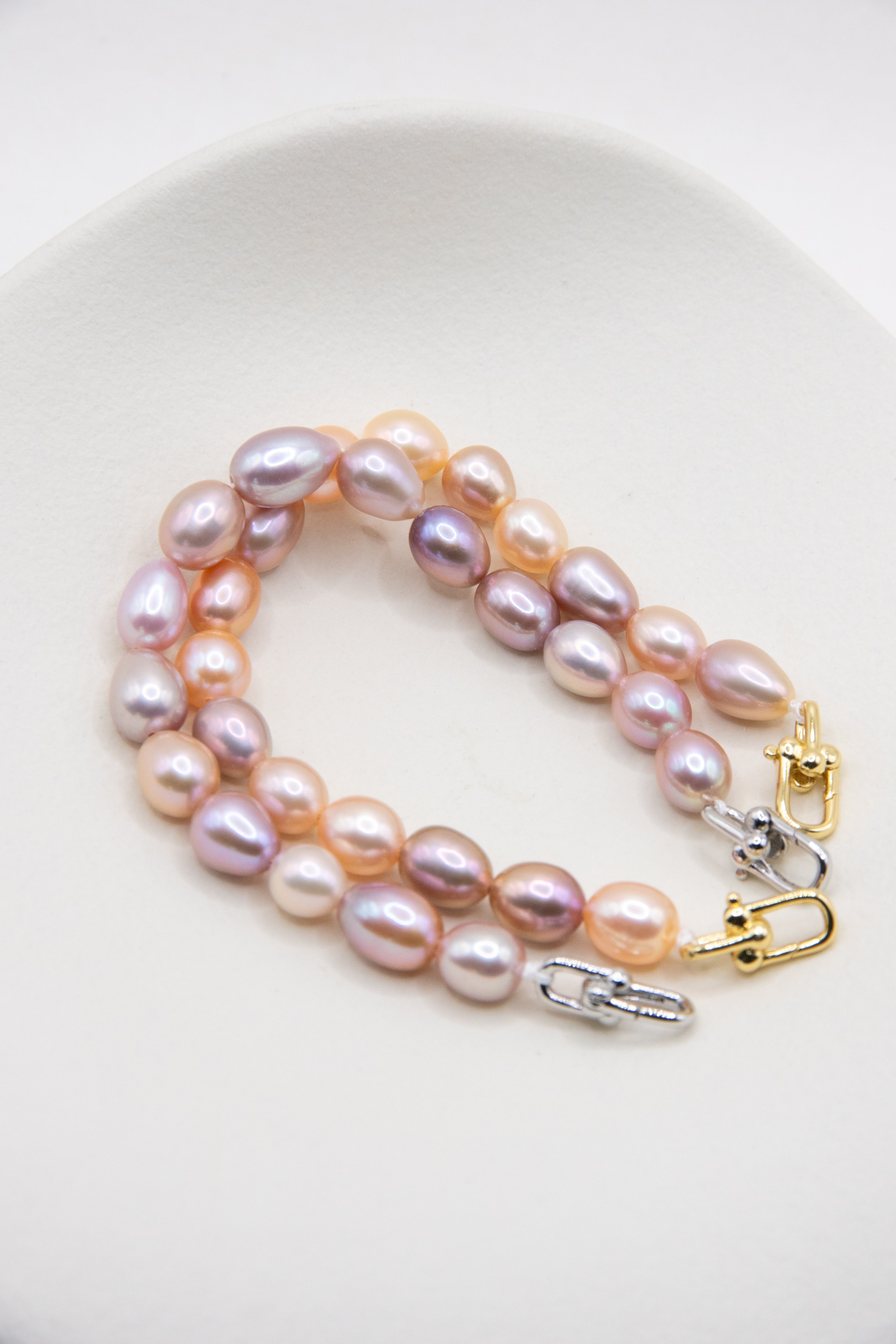 Excellent level seedless pearls bracelet