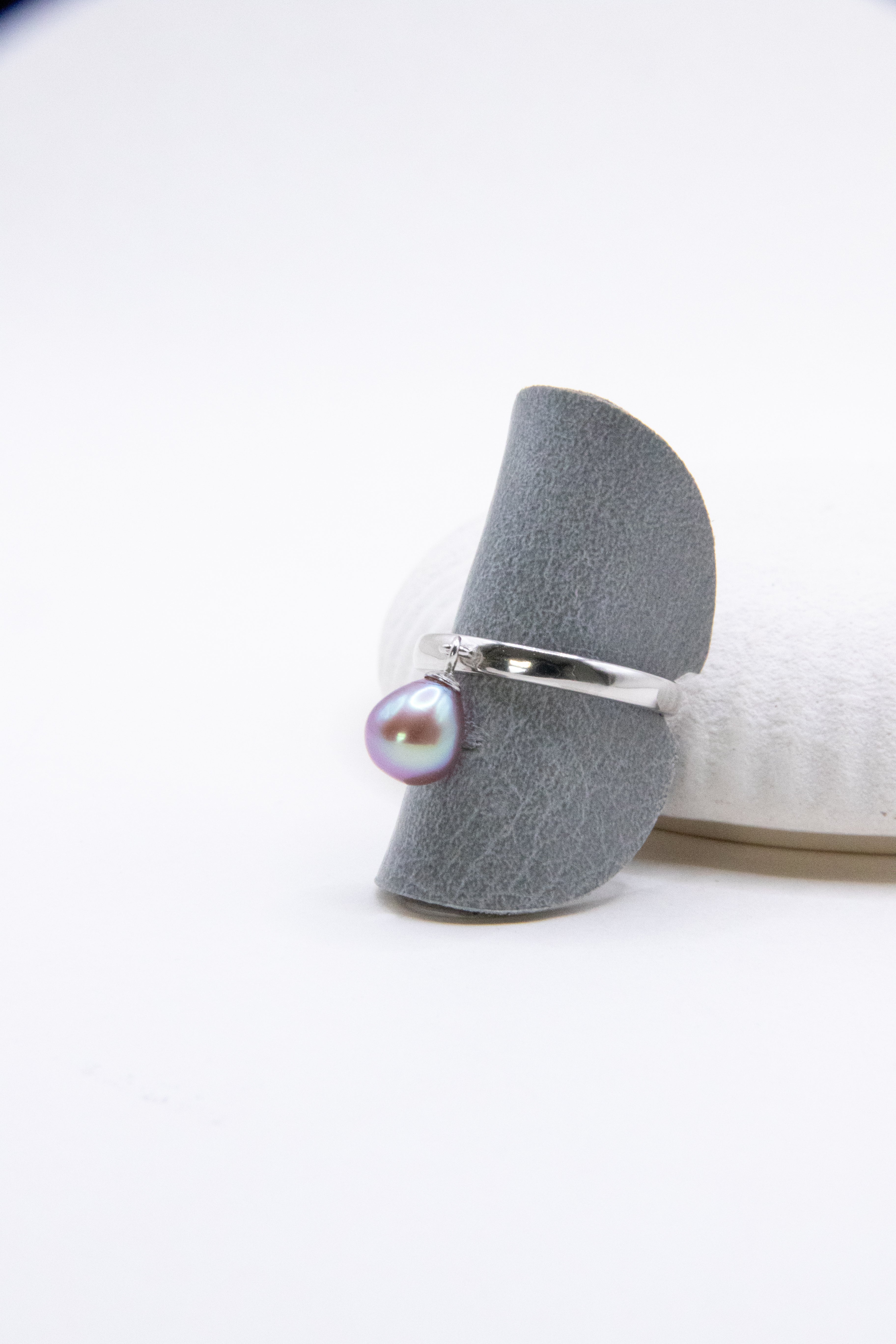 Dancing purple ring-Silver and Golden