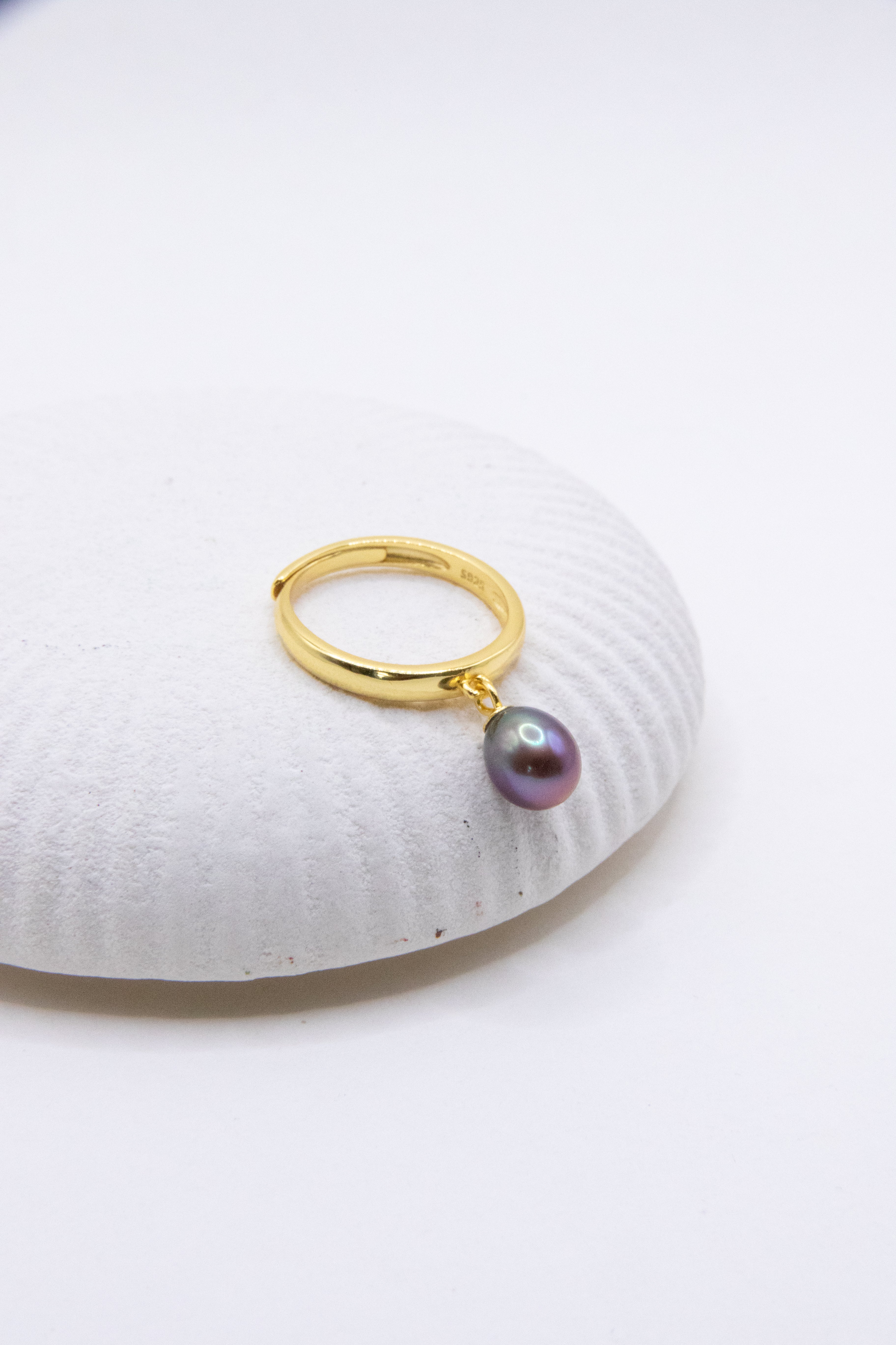 Dancing purple ring-Silver and Golden