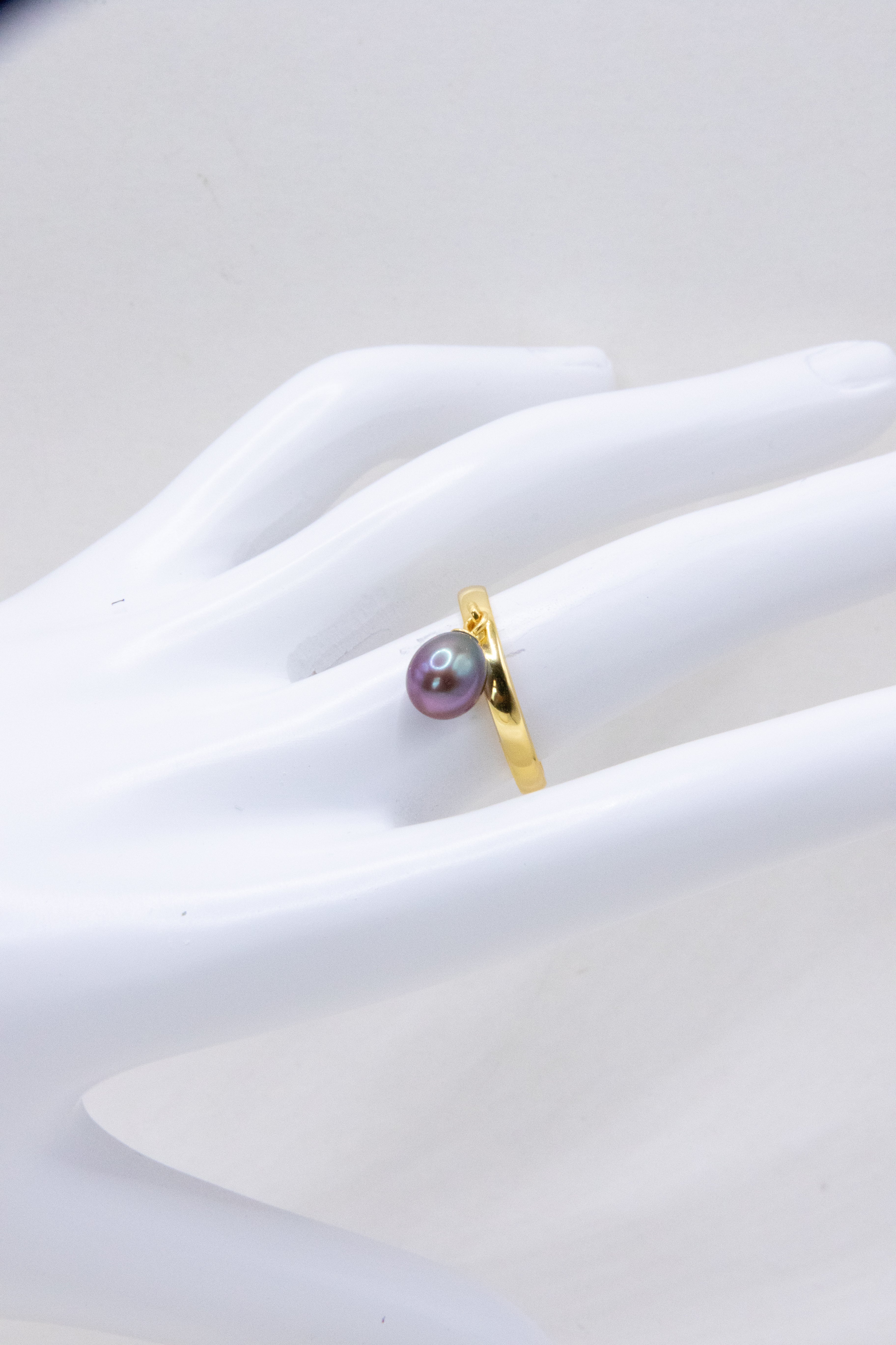 Dancing purple ring-Silver and Golden