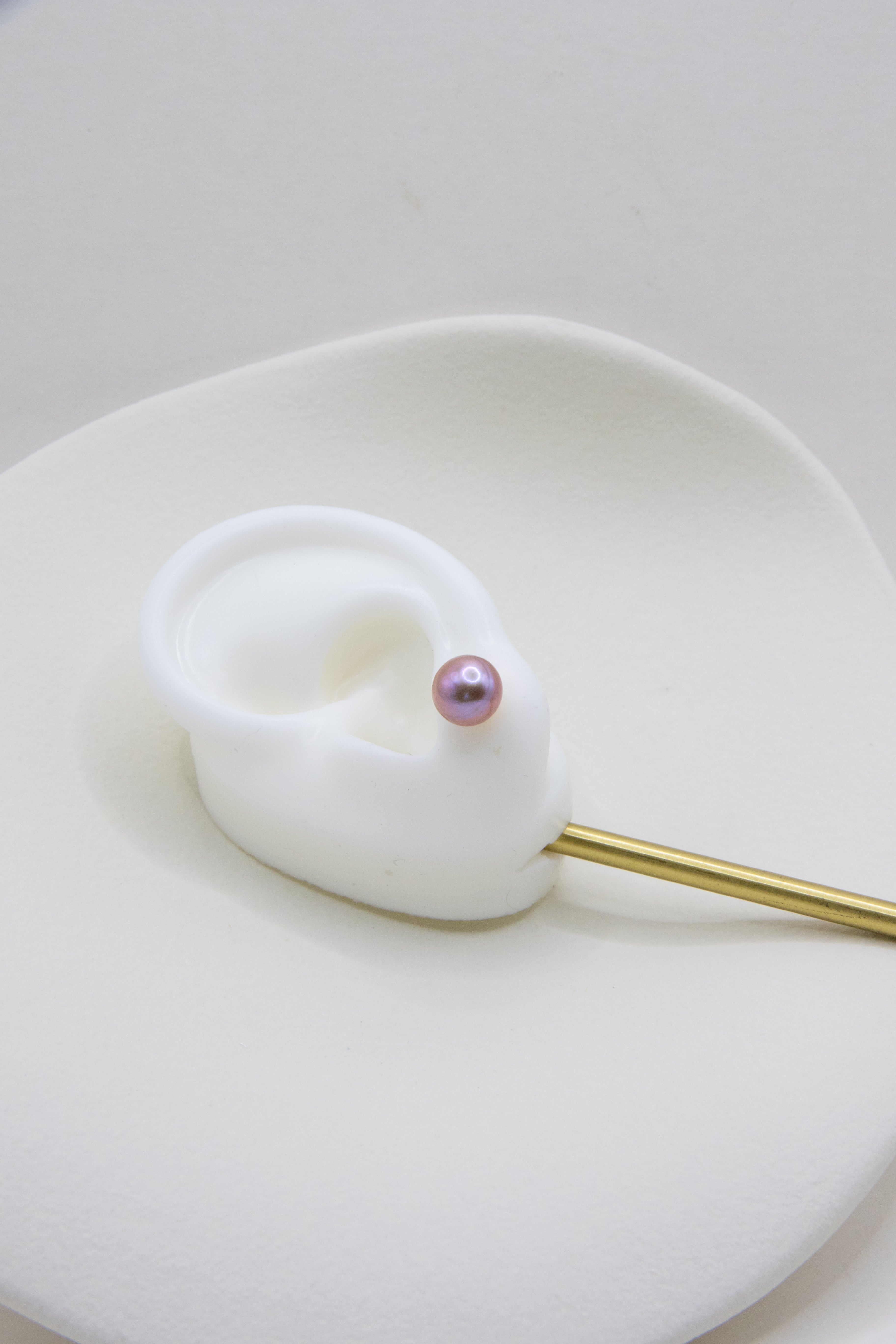 Everyday Pearl Stud Earrings – White & Natural Purple Freshwater Pearls