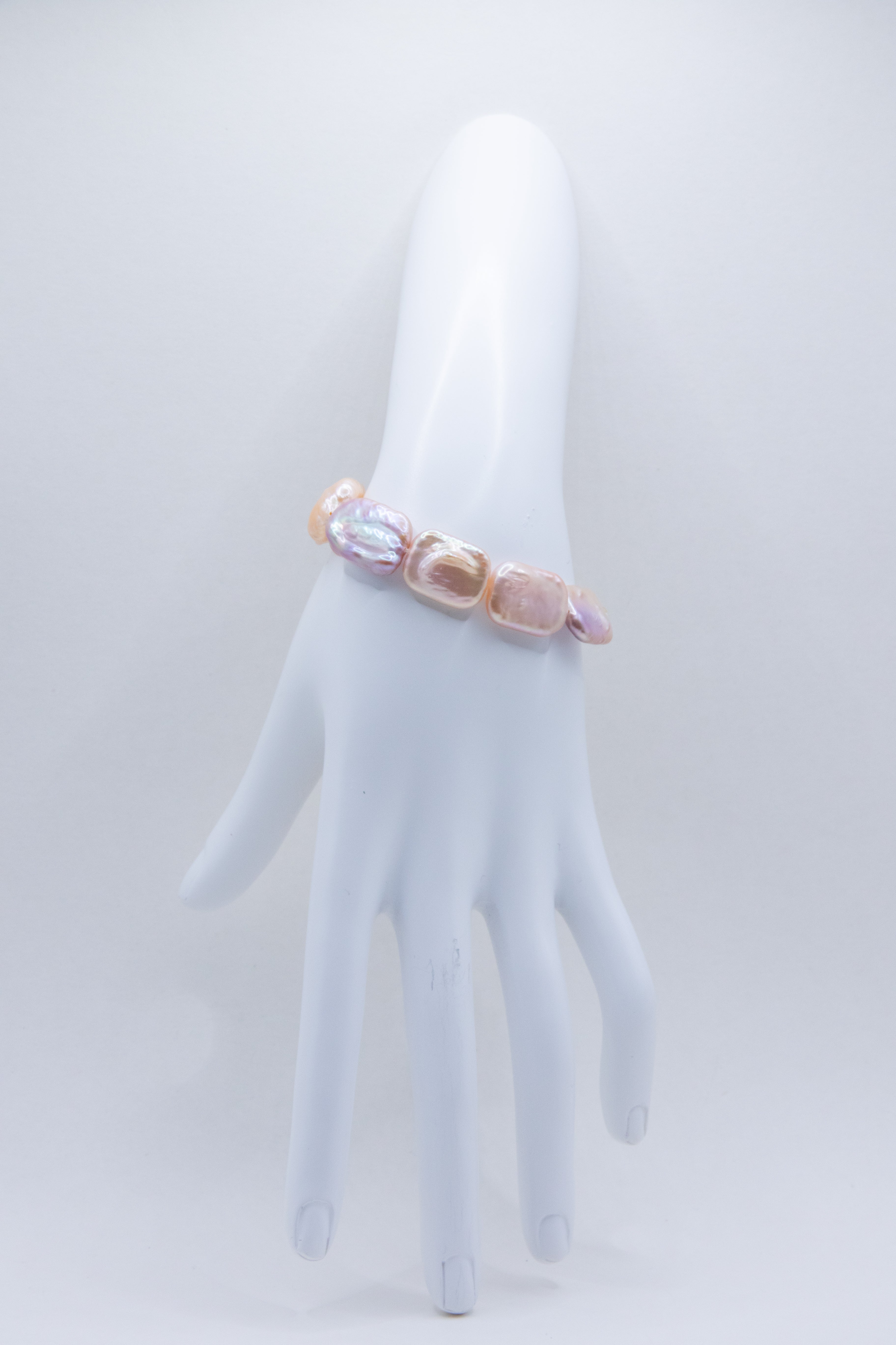 Candy Square Pearl Necklace & Bracelet Set