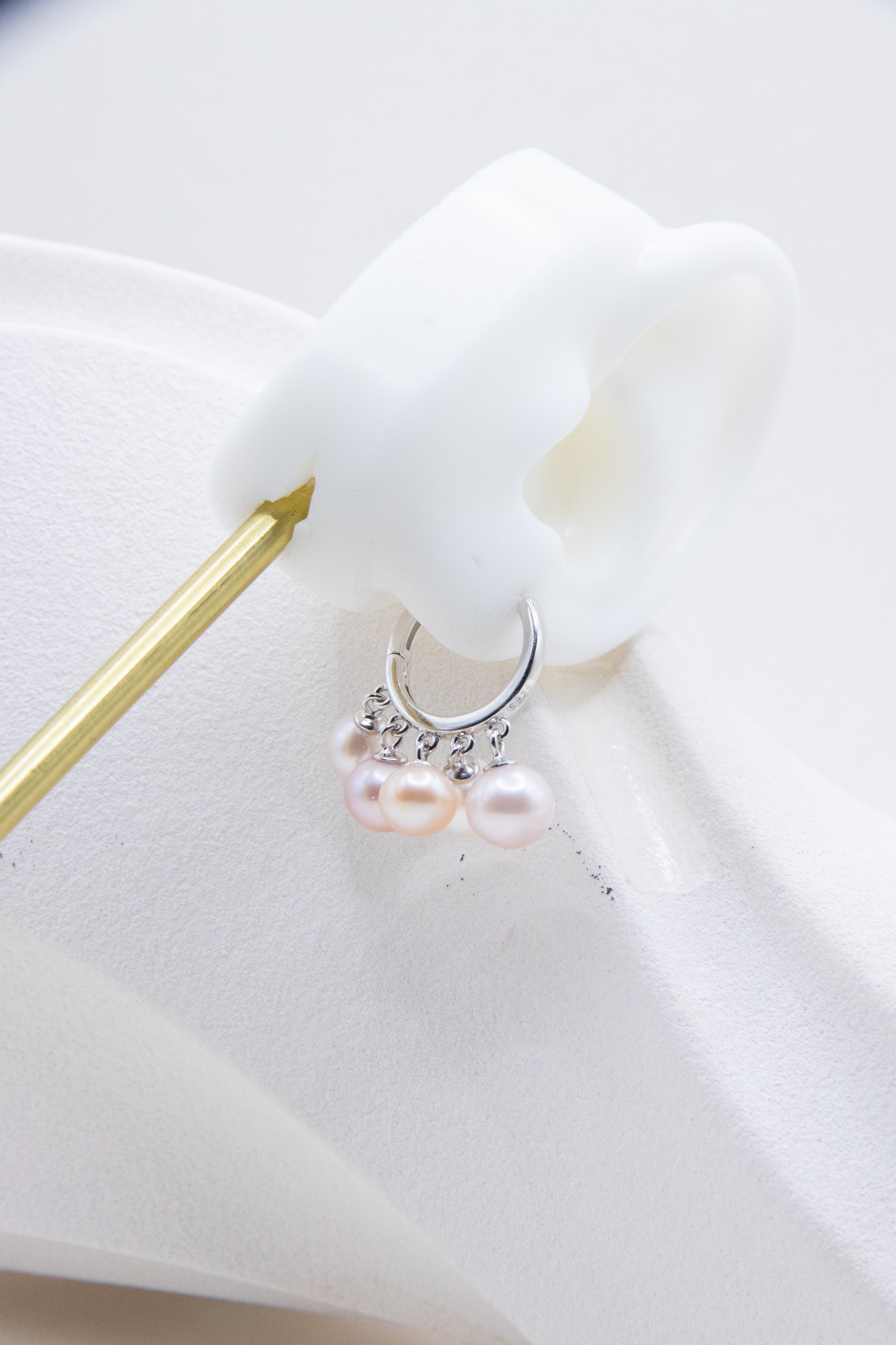 Dancing Earrings – Candy-Colored Freshwater Pearl Drops with Gold-Plated Hoops