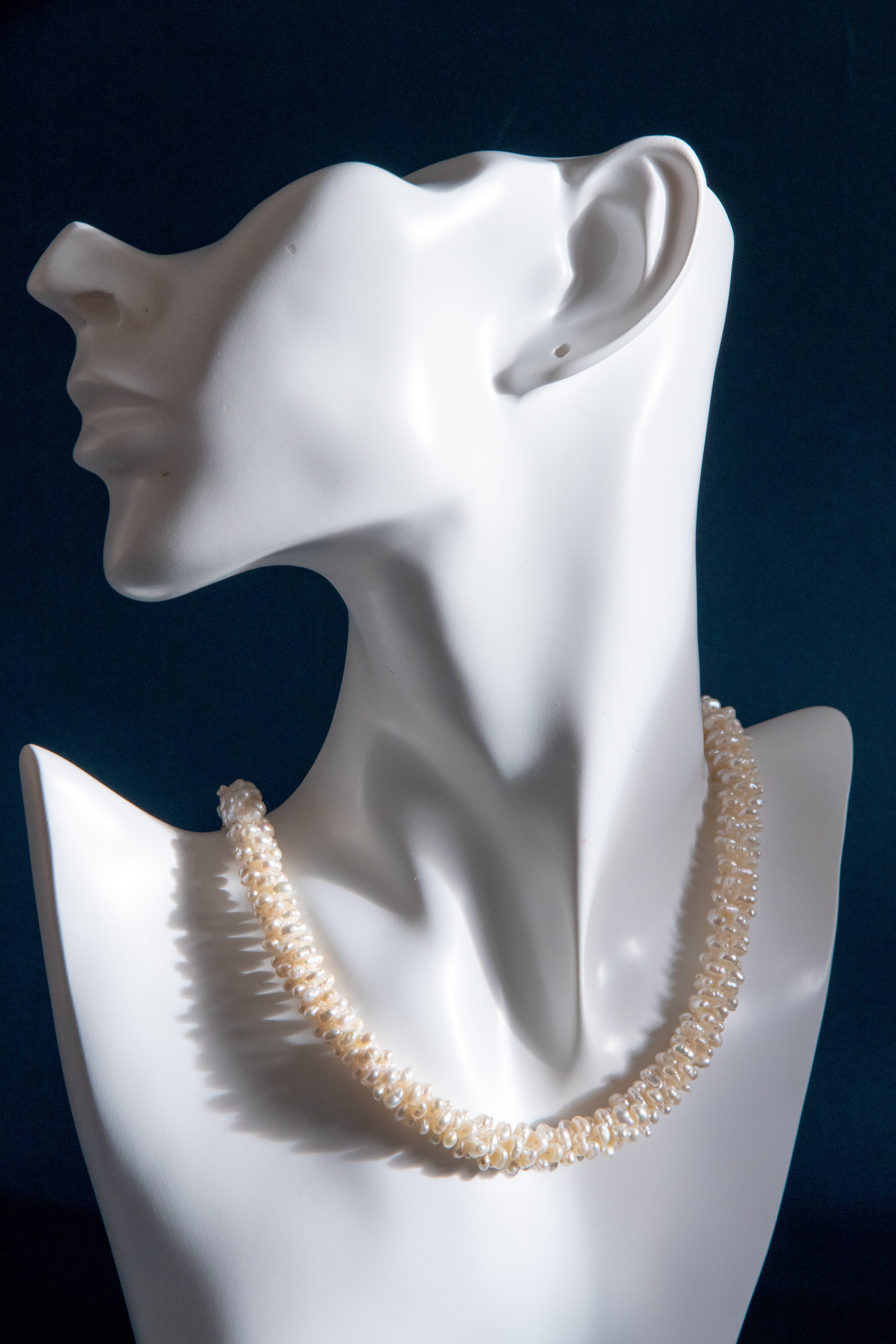 Handwoven Mini Seed Pearl Necklace – Classic & Contemporary Elegance