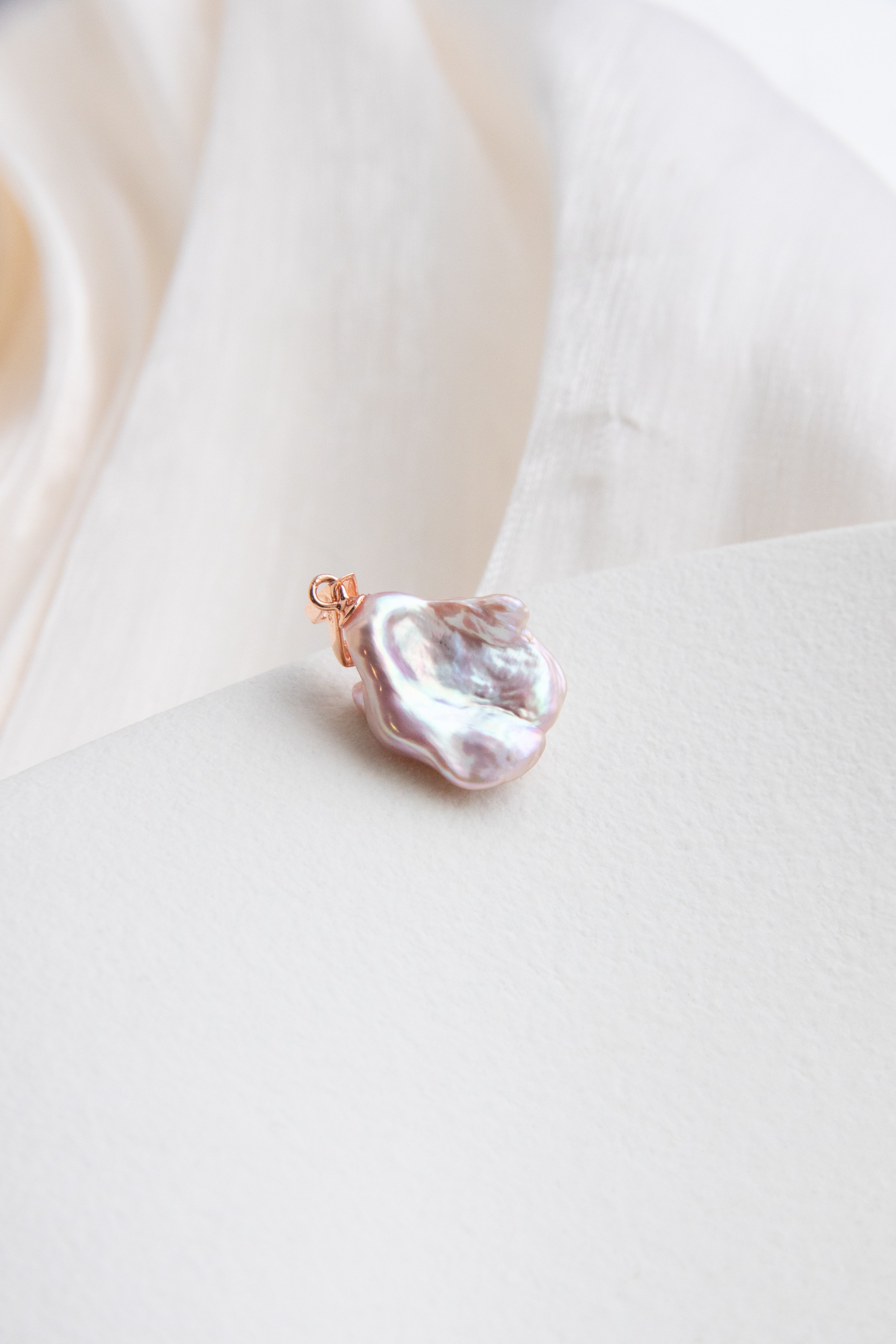 Natural Rose Pink Petal Pearl Pendant – Ultra Bright Lustre | Gift-Ready