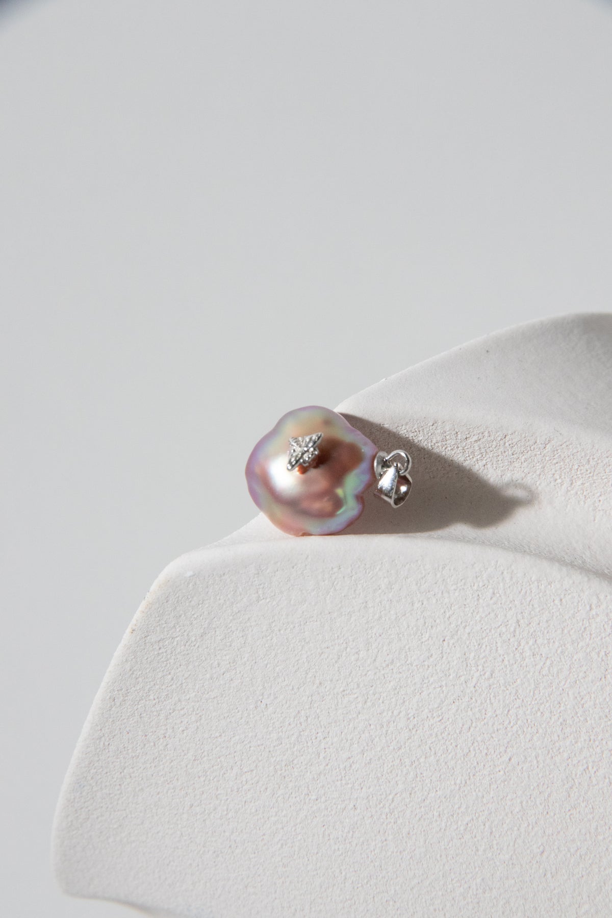 Freshwater clover pearl pendant-Dream Lavender
