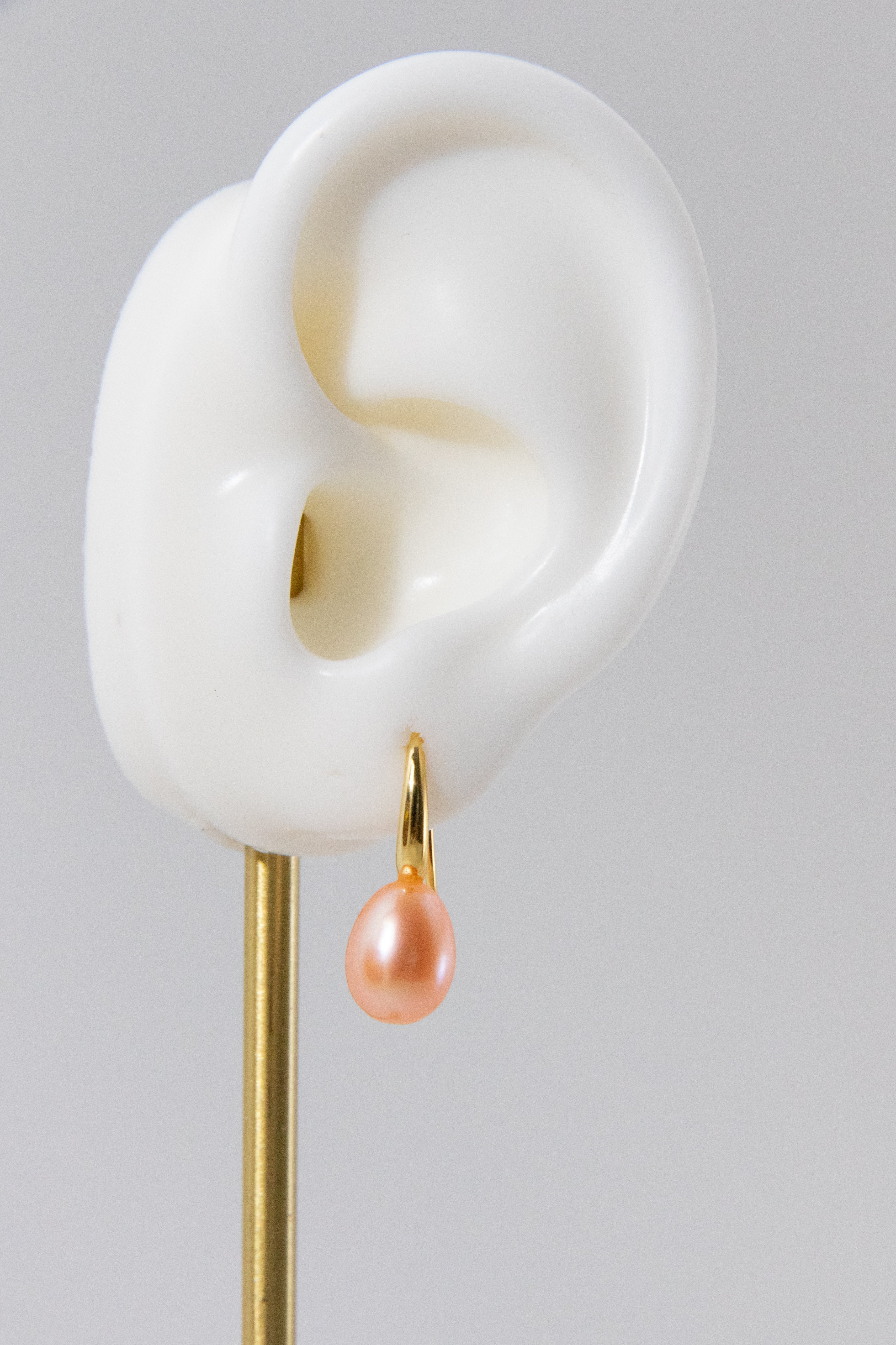 "Warm Orange"-Natural orange pearl jewellery set-Earring + Pendant (With a free necklace)