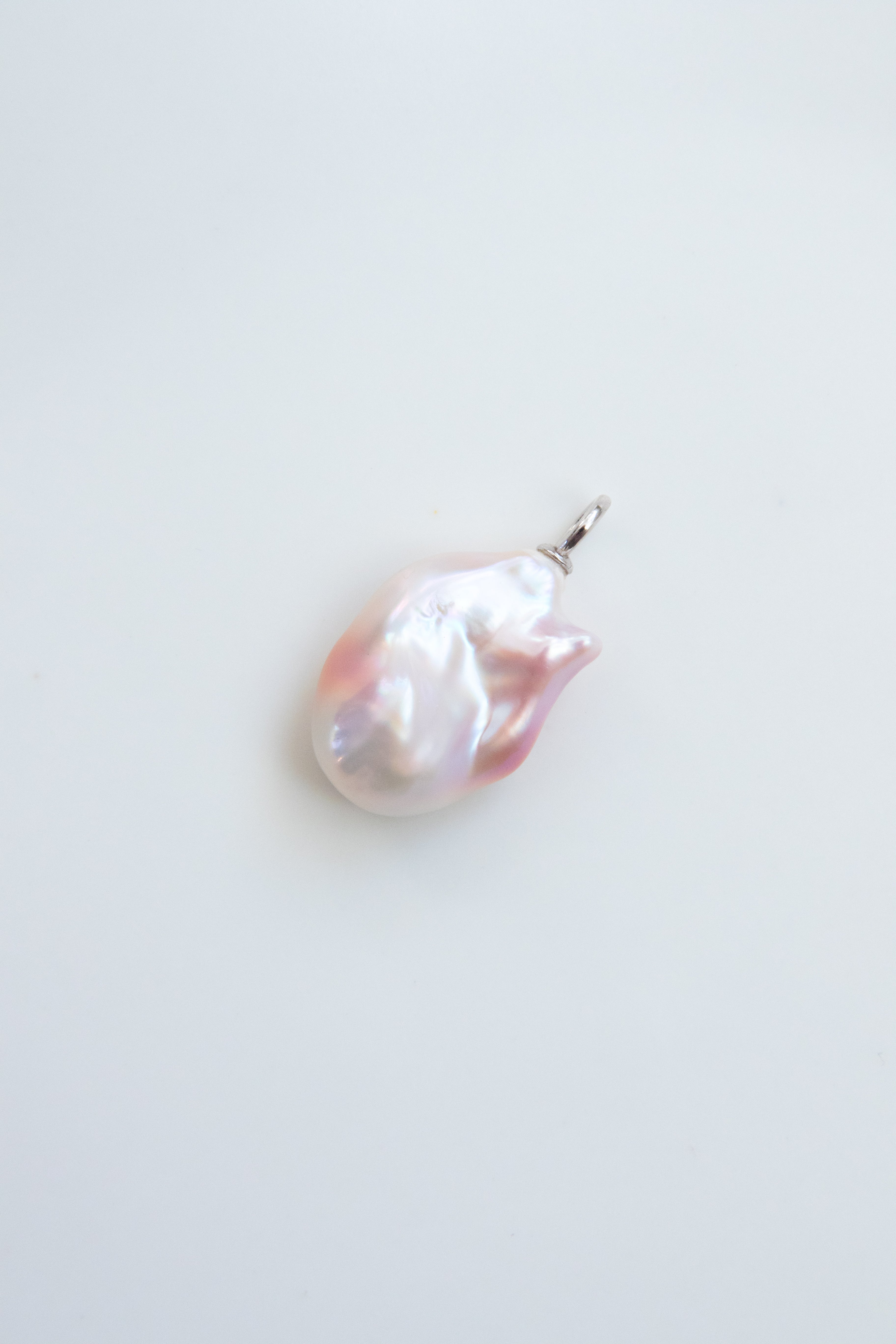Dreamy fairy pink-Natural baroque pearl pendant